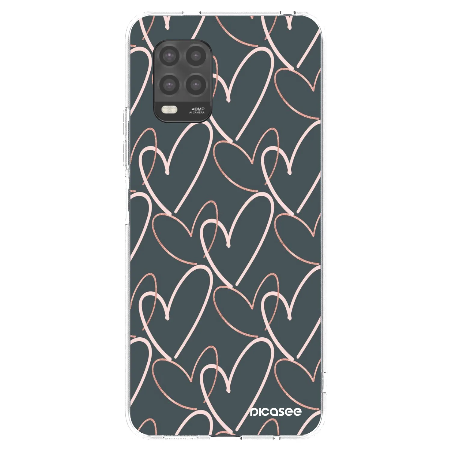 Picasee silikonowe przeźroczyste etui na Xiaomi Mi 10 Lite - Lots of love
