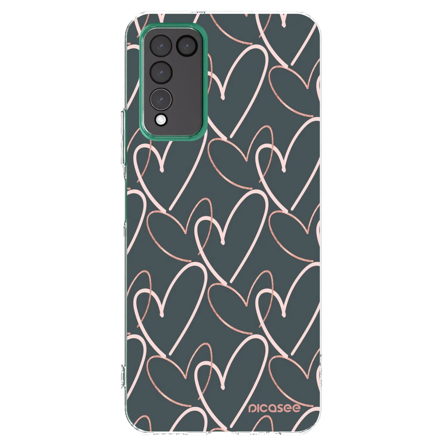 Picasee silikonowe przeźroczyste etui na Honor 10X Lite - Lots of love