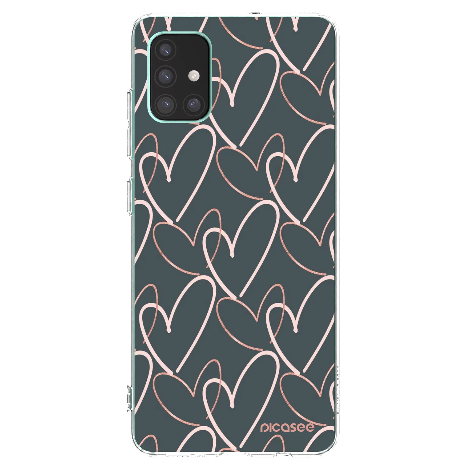 Picasee silikonowe przeźroczyste etui na Samsung Galaxy M51 M515F - Lots of love