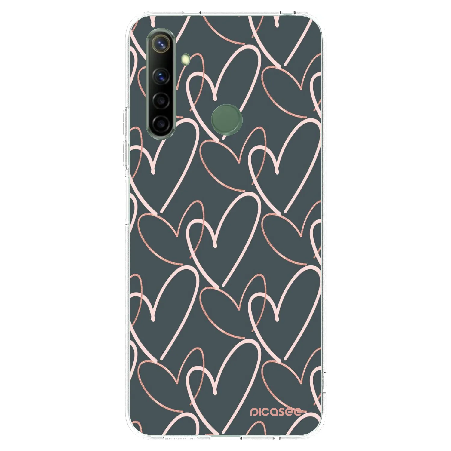 Picasee silikonowe przeźroczyste etui na Realme 6i - Lots of love