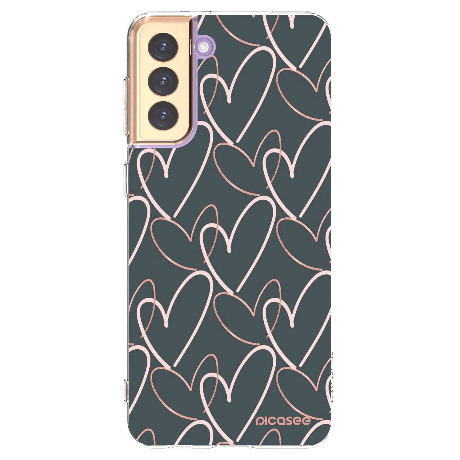 Picasee silikonowe przeźroczyste etui na Samsung Galaxy S21+ 5G G996F - Lots of love
