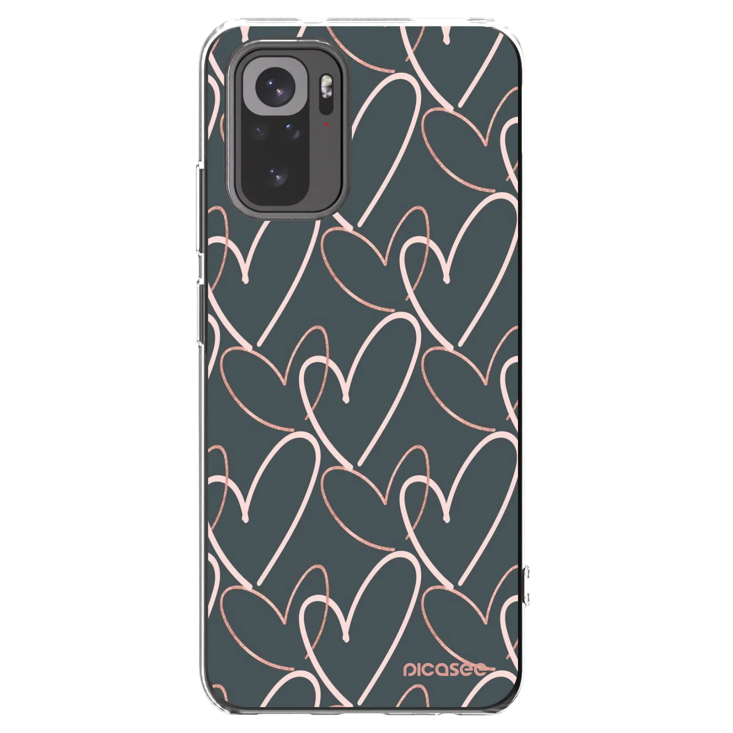Picasee silikonowe przeźroczyste etui na Xiaomi Redmi Note 10S - Lots of love