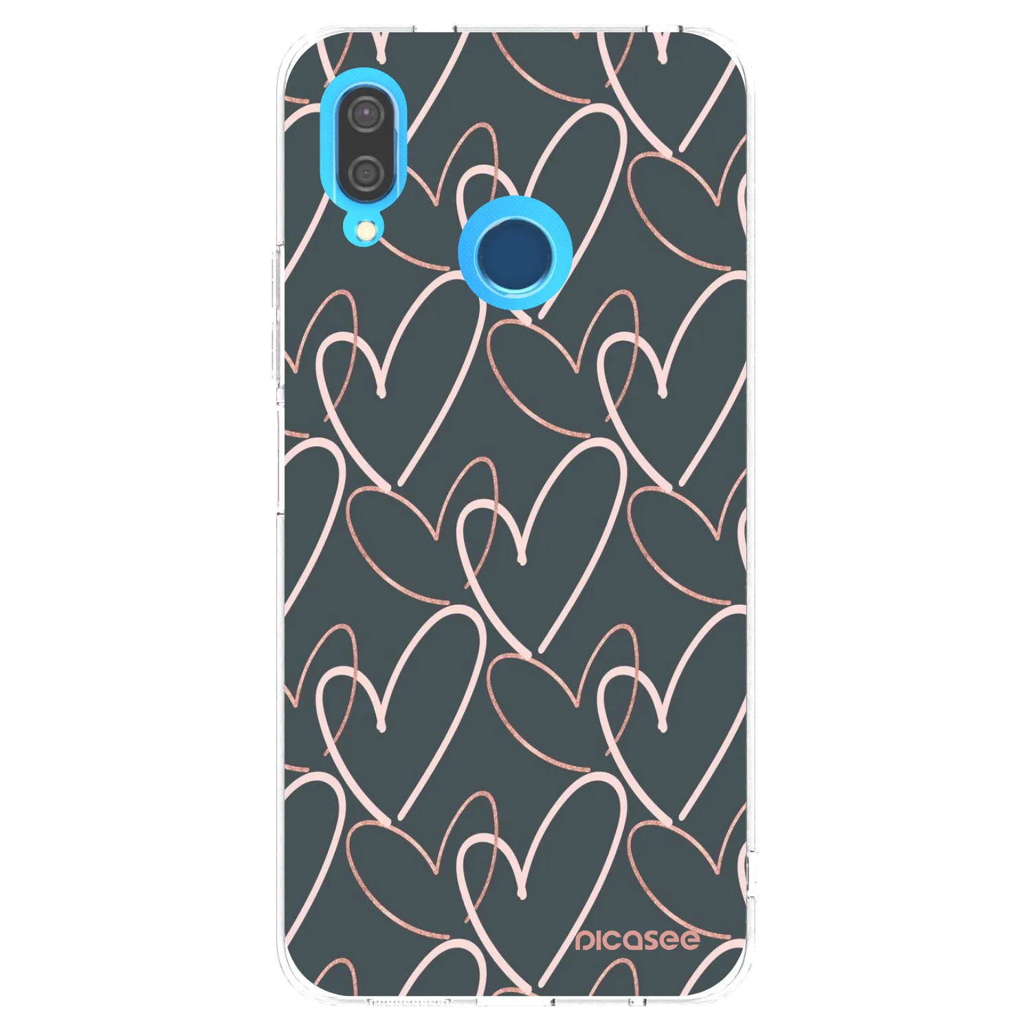 Picasee silikonowe przeźroczyste etui na Huawei P20 Lite - Lots of love