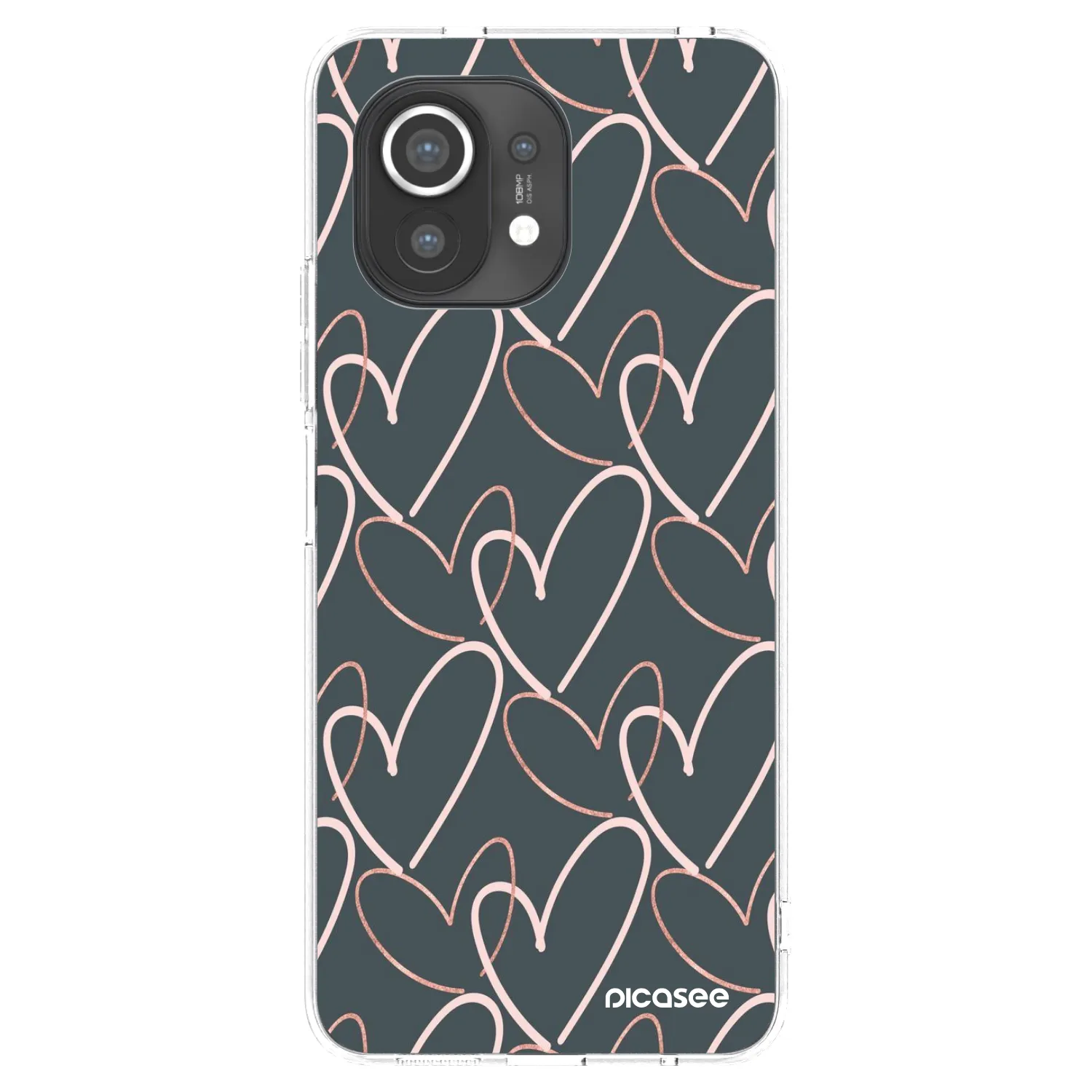 Picasee silikonowe przeźroczyste etui na Xiaomi Mi 11 - Lots of love