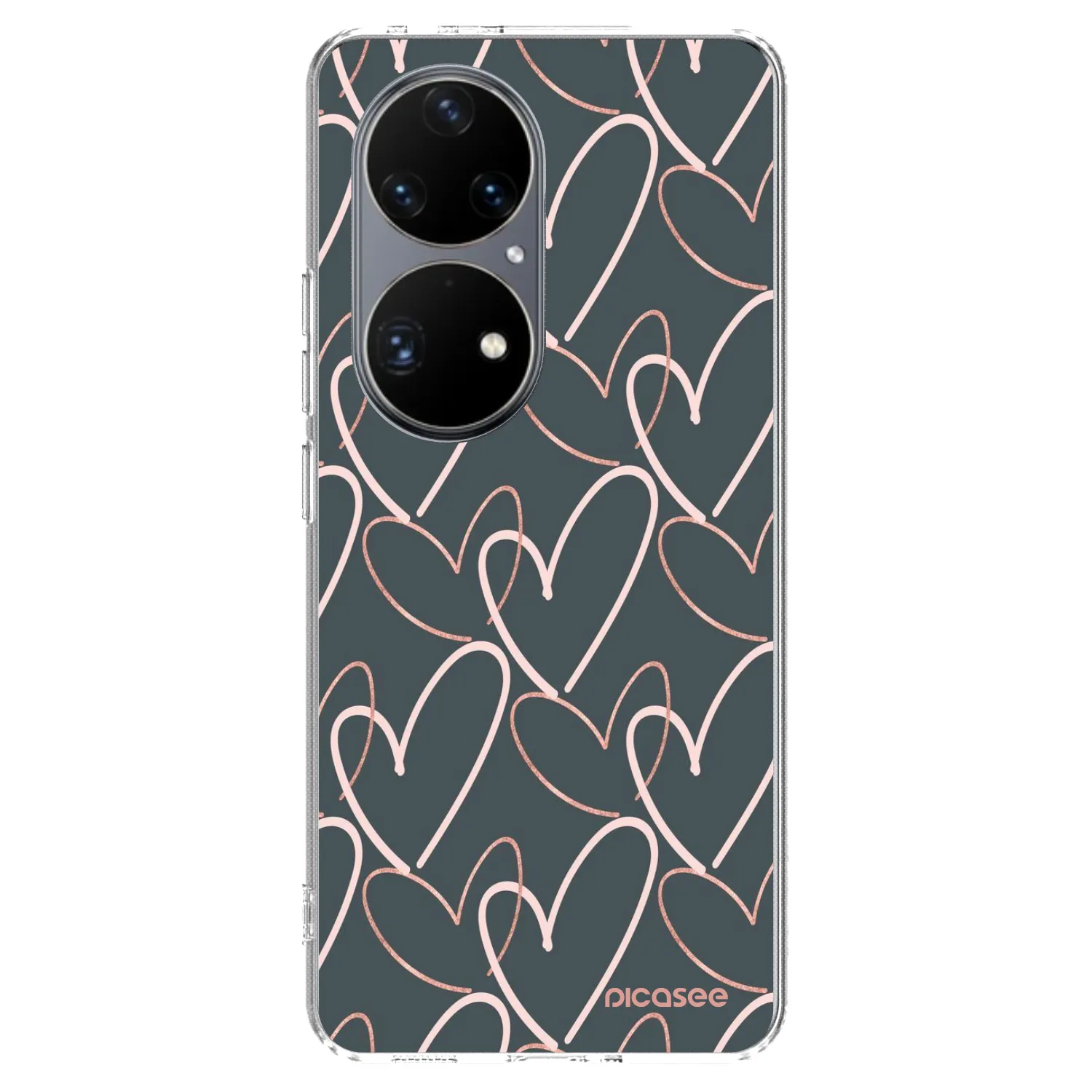 Picasee silikonowe przeźroczyste etui na Huawei P50 - Lots of love