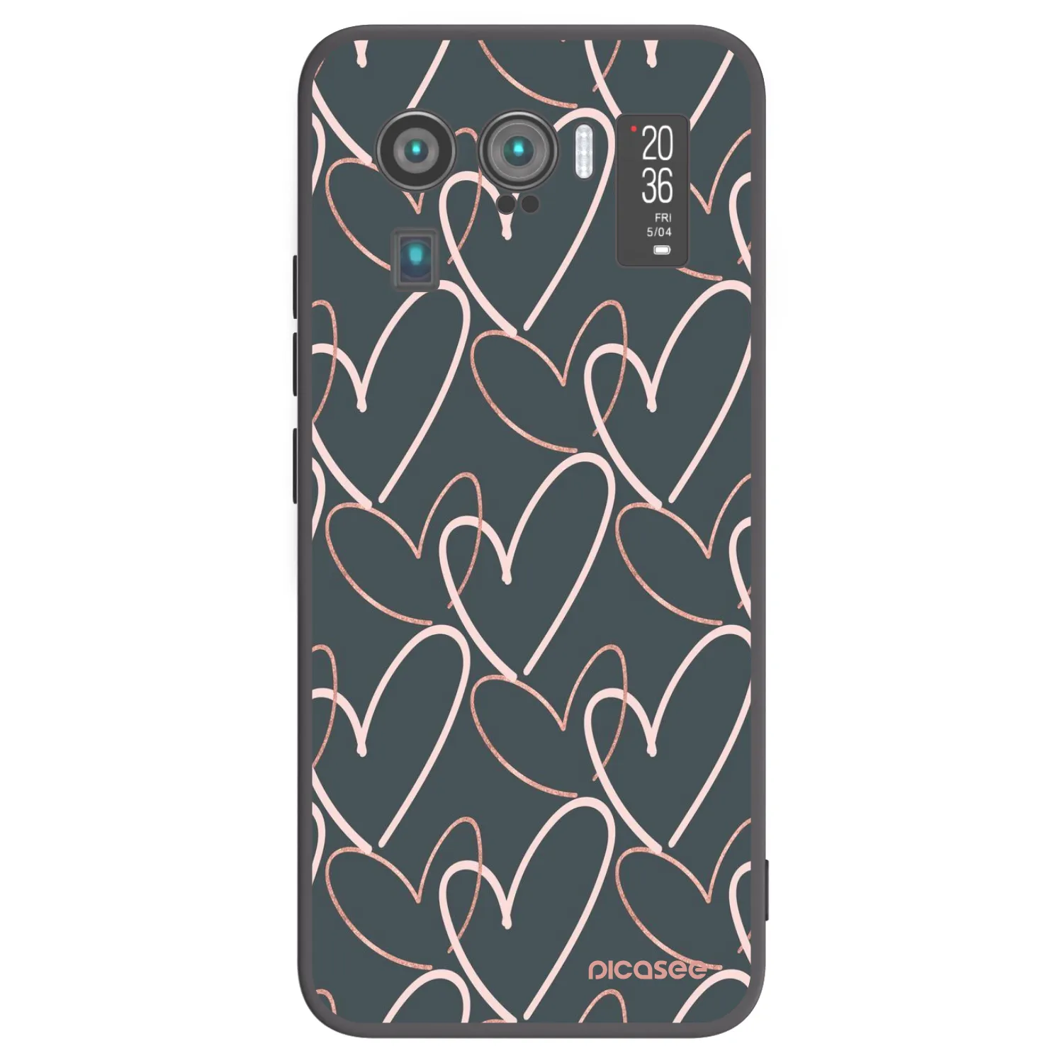 Picasee silikonowe czarne etui na Xiaomi Mi 11 Ultra - Lots of love