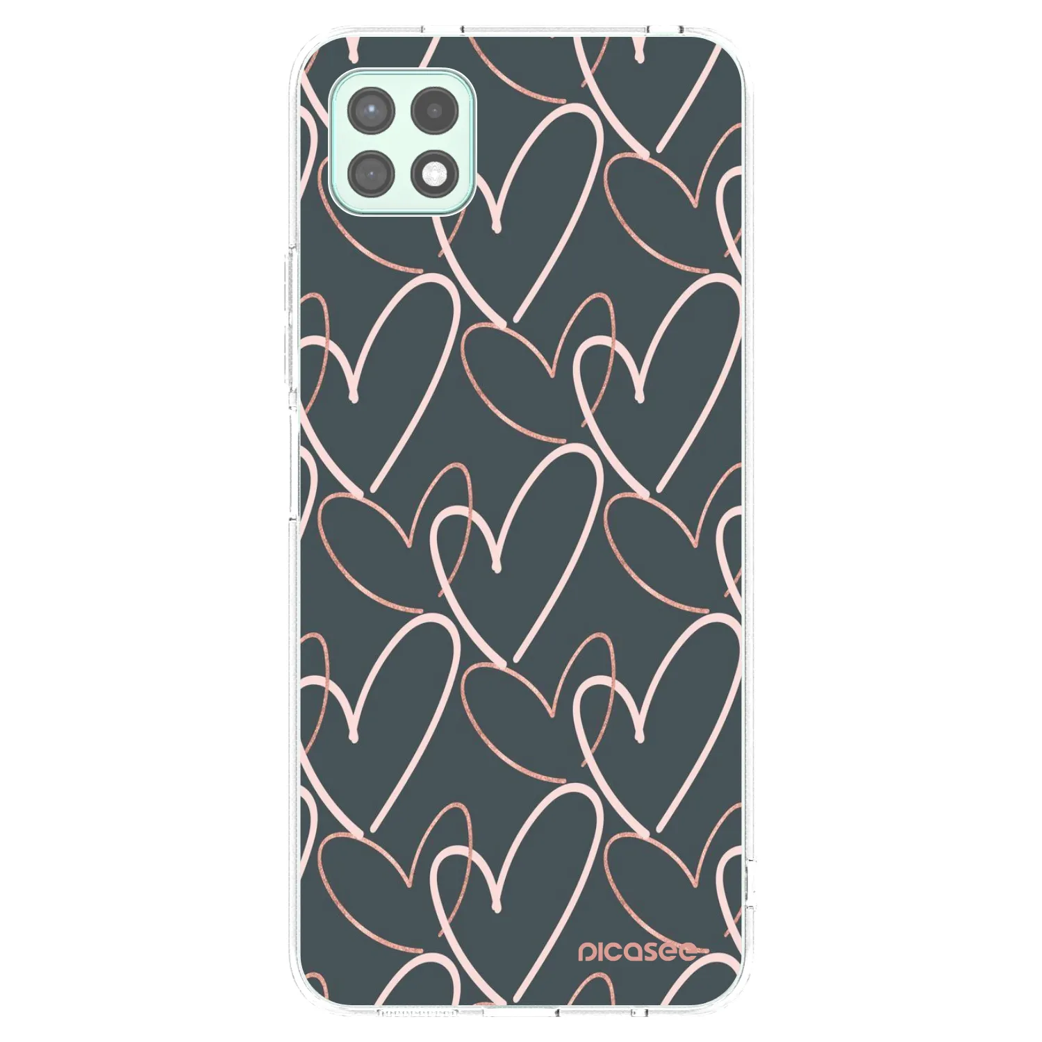 Picasee silikonowe przeźroczyste etui na Samsung Galaxy A22 A226B 5G - Lots of love