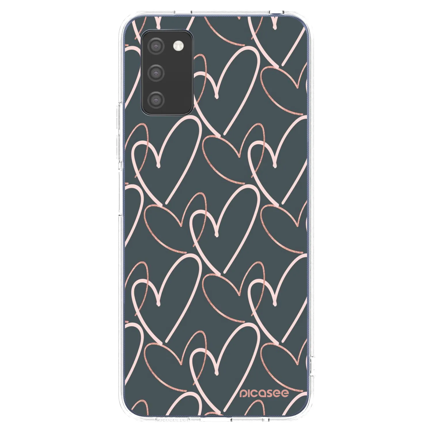 Picasee silikonowe przeźroczyste etui na Samsung Galaxy A02s A025G - Lots of love