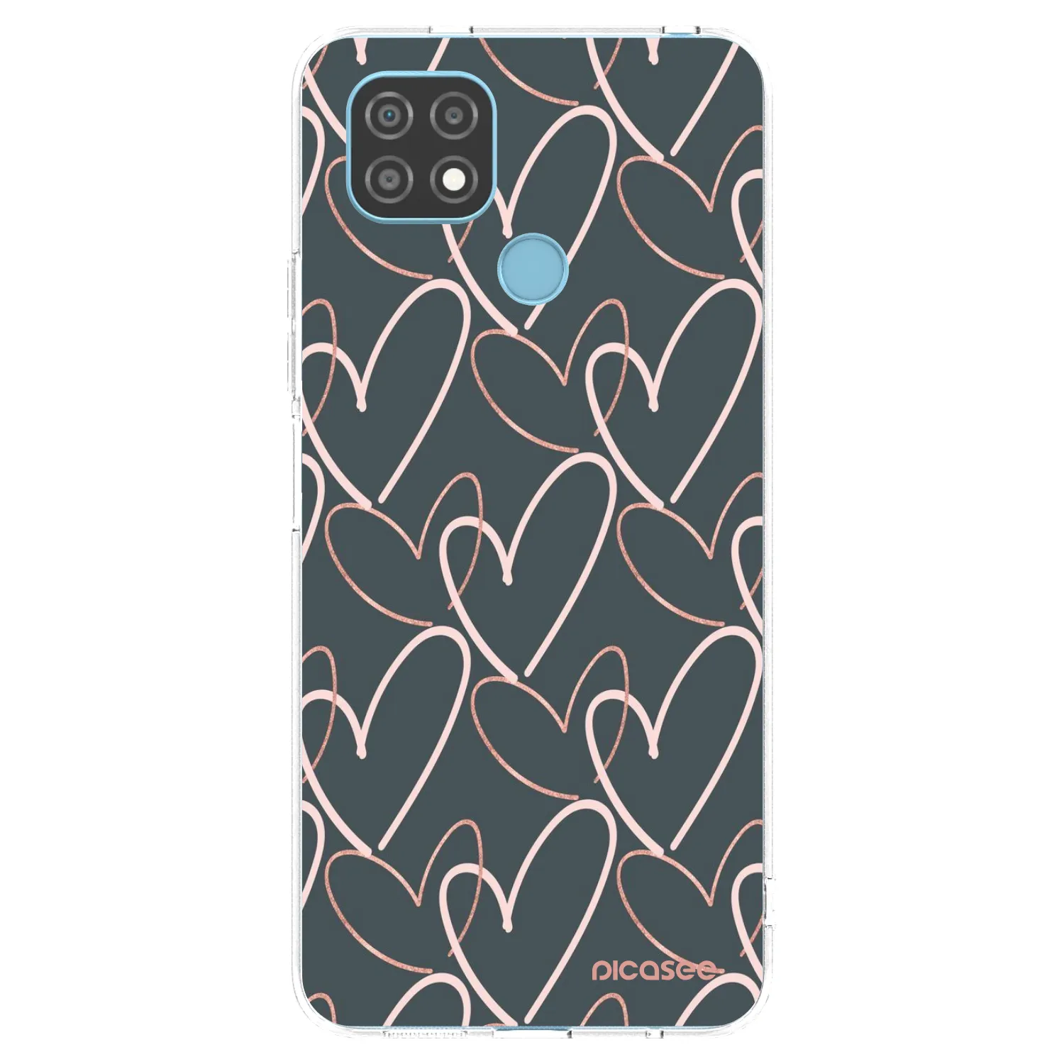 Picasee silikonowe przeźroczyste etui na Realme C21 - Lots of love