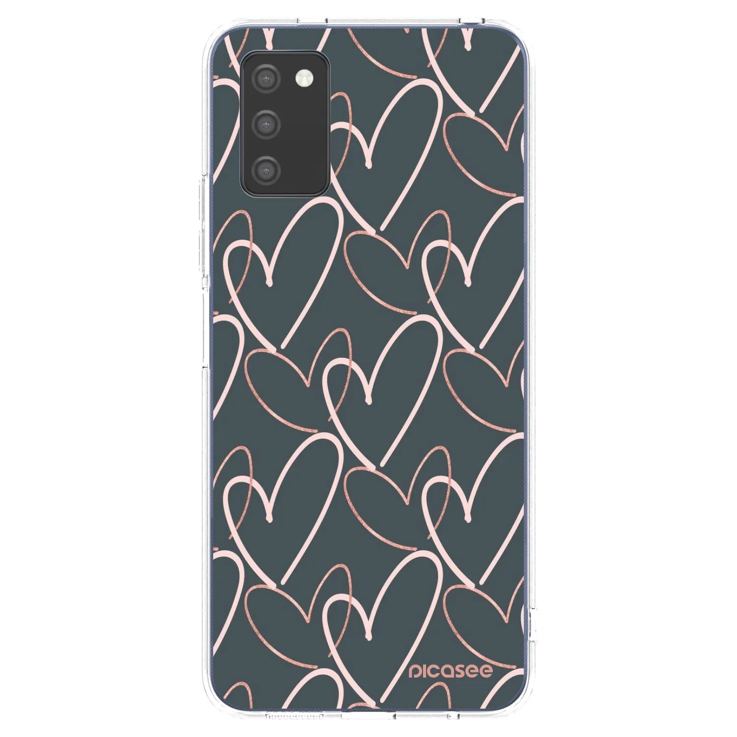 Picasee silikonowe przeźroczyste etui na Samsung Galaxy A03s A037G - Lots of love
