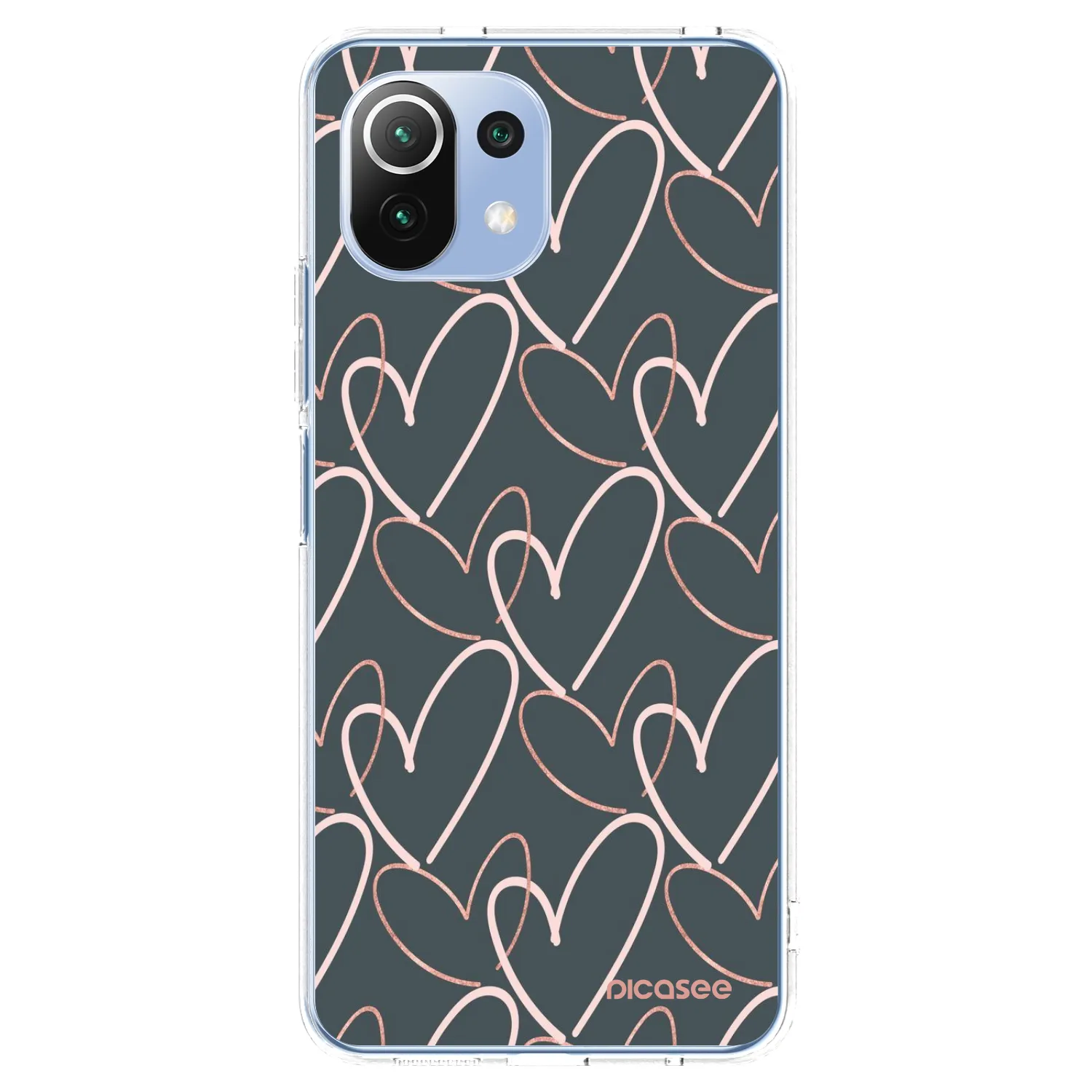 Picasee silikonowe przeźroczyste etui na Xiaomi 11 Lite 5G NE - Lots of love