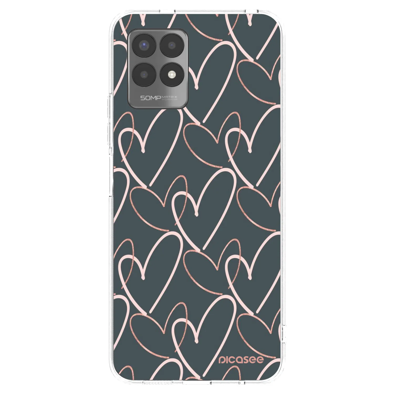 Picasee silikonowe przeźroczyste etui na Realme 8i - Lots of love