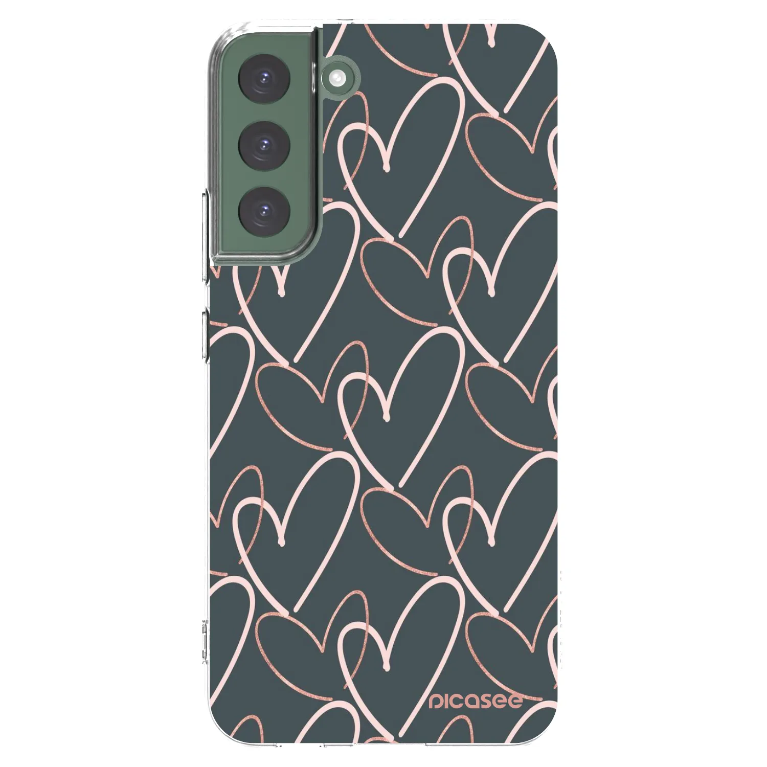 Picasee silikonowe przeźroczyste etui na Samsung Galaxy S22+ 5G - Lots of love