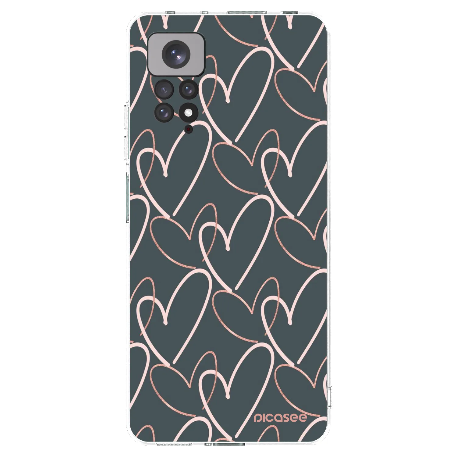 Picasee silikonowe przeźroczyste etui na Xiaomi Redmi Note 11 - Lots of love