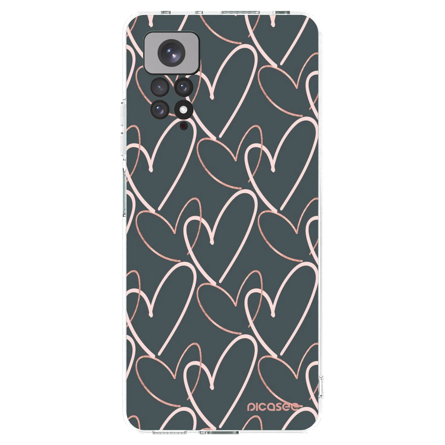 Picasee silikonowe przeźroczyste etui na Xiaomi Redmi Note 11S 4G - Lots of love
