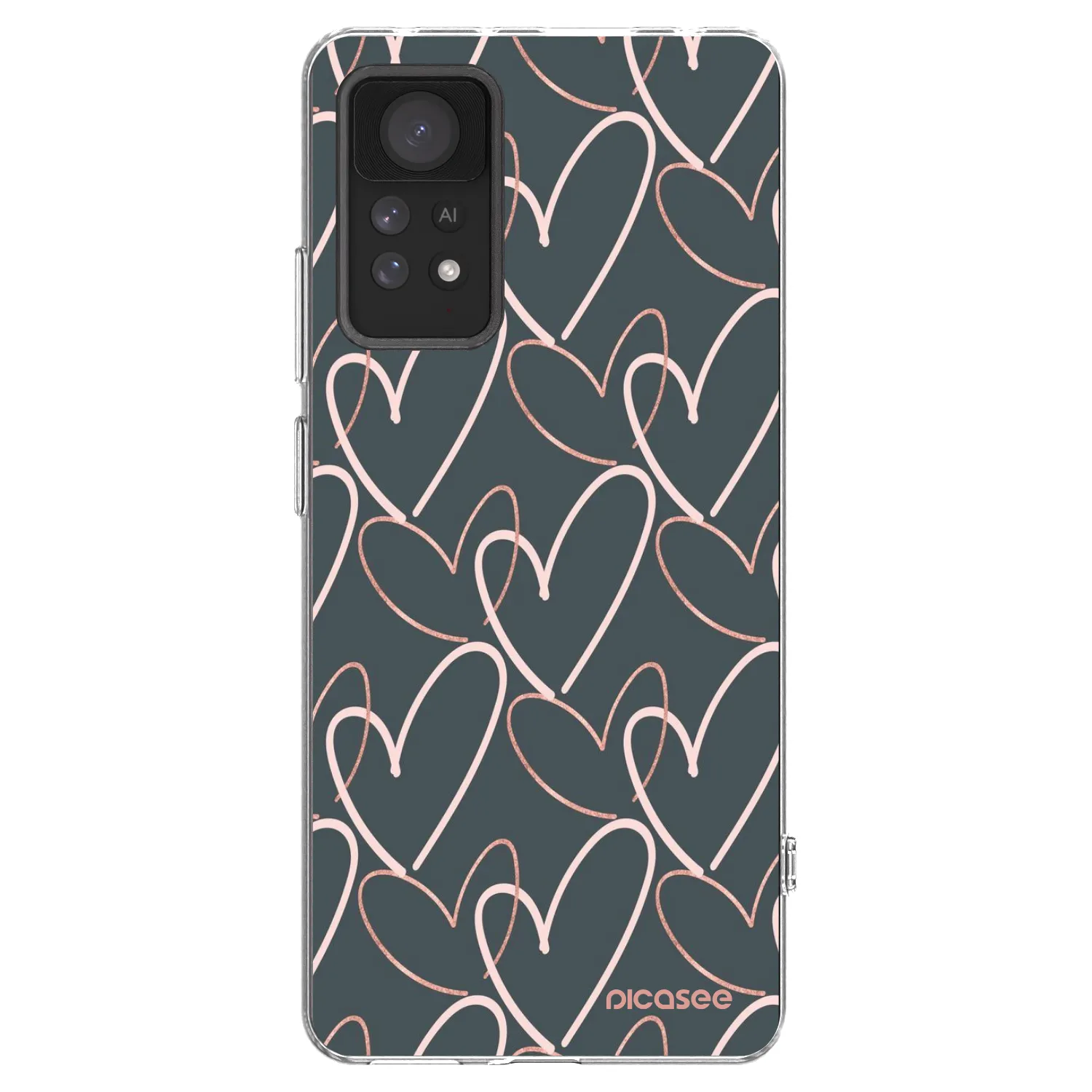 Picasee silikonowe przeźroczyste etui na Xiaomi Redmi Note 11 Pro 5G - Lots of love