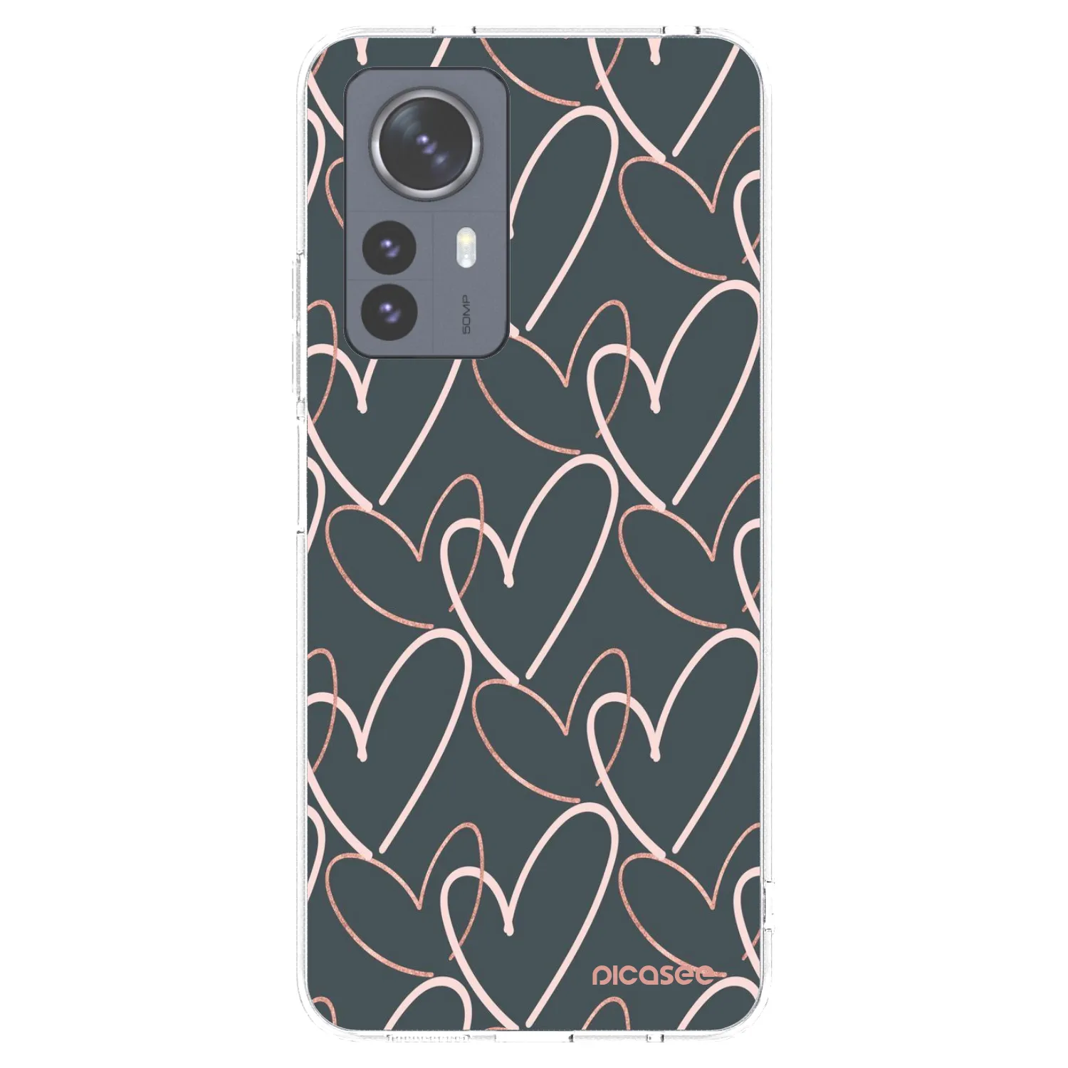 Picasee silikonowe przeźroczyste etui na Xiaomi 12 Pro - Lots of love