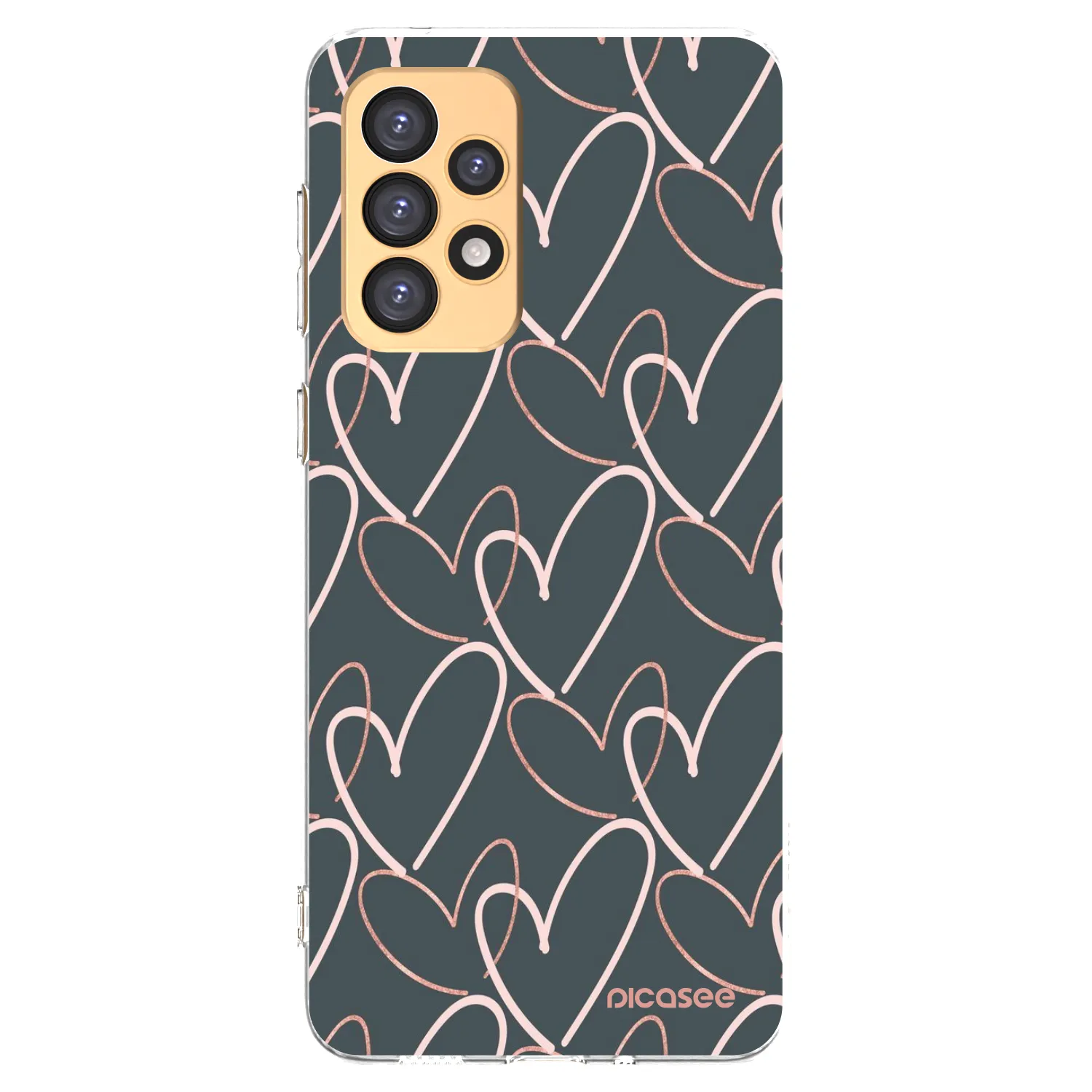 Picasee silikonowe przeźroczyste etui na Samsung Galaxy A33 5G A336 - Lots of love