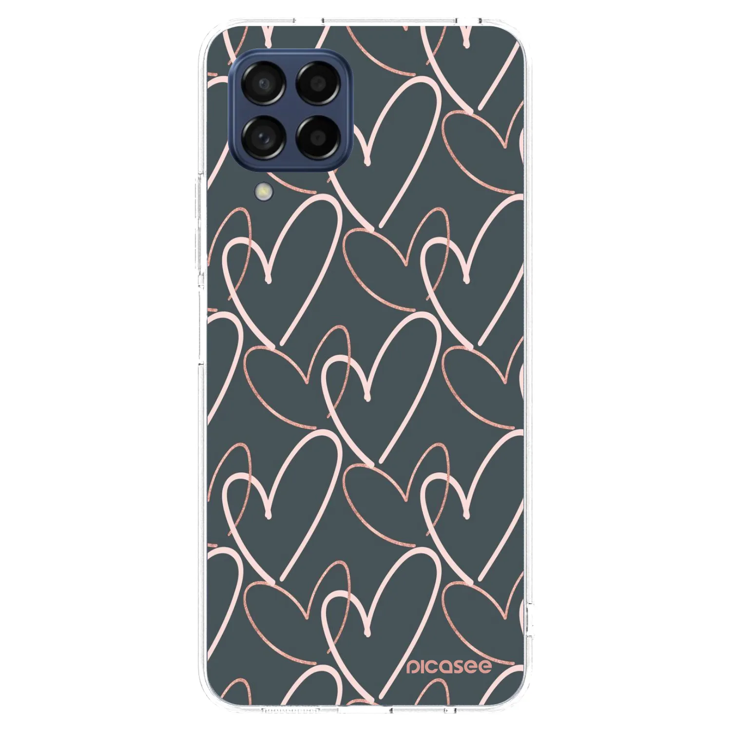 Picasee silikonowe przeźroczyste etui na Samsung Galaxy M53 5G - Lots of love