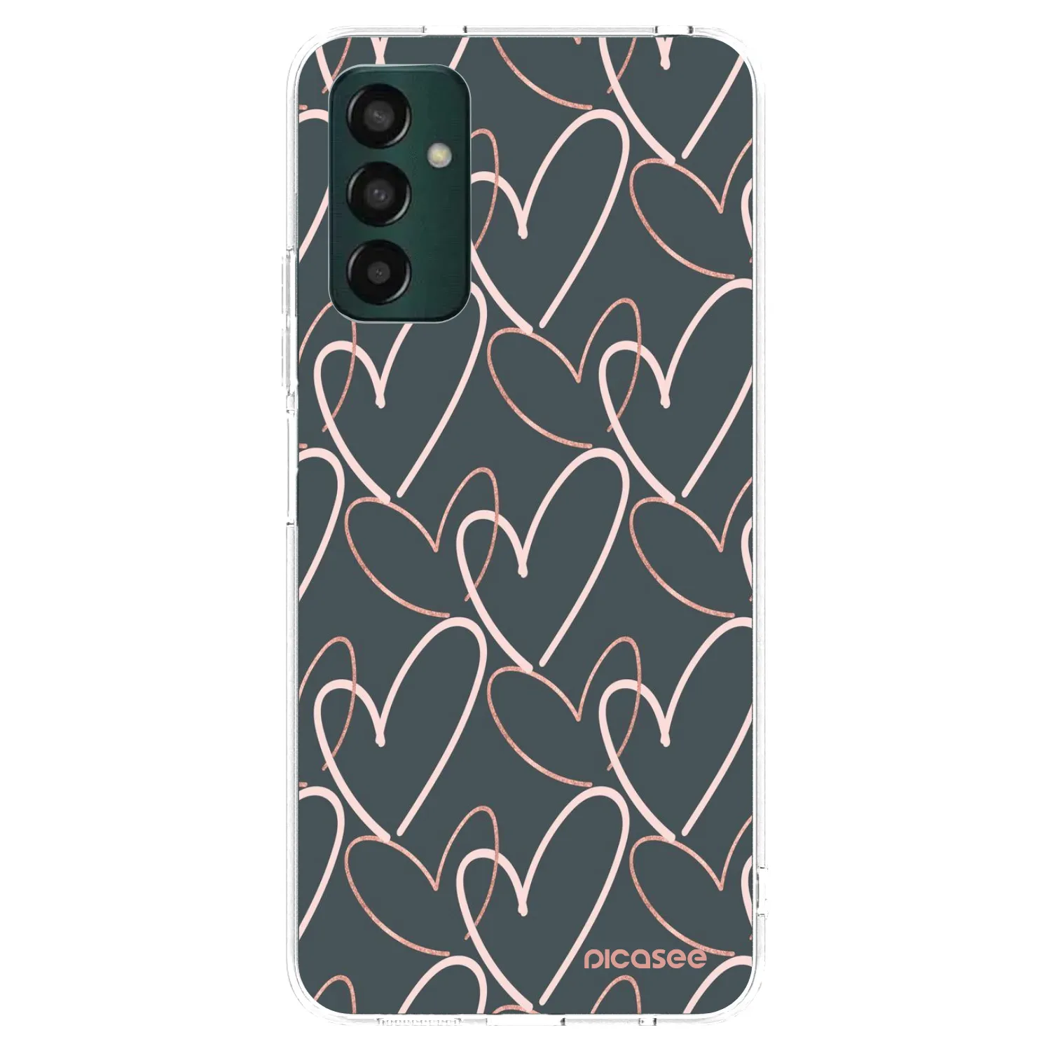 Picasee silikonowe przeźroczyste etui na Samsung Galaxy M13 M135F - Lots of love