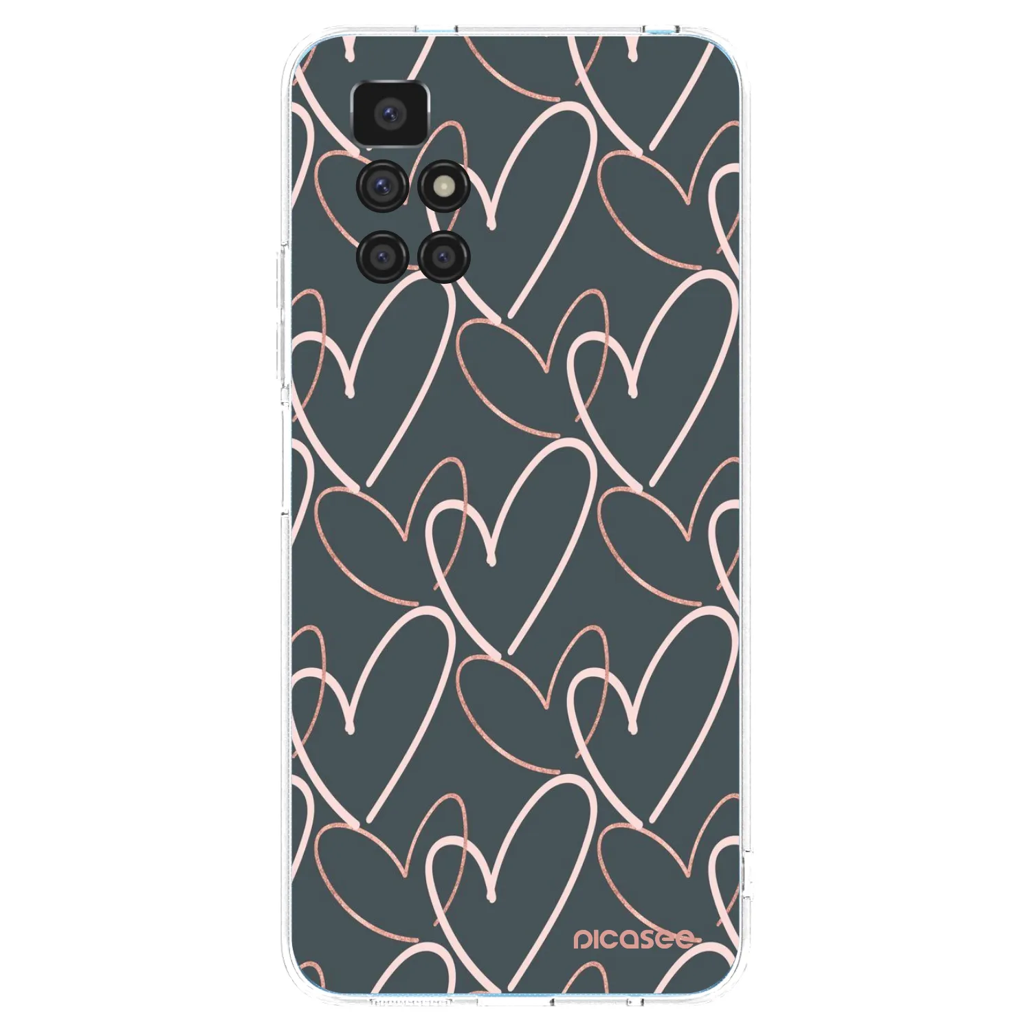 Picasee silikonowe przeźroczyste etui na Xiaomi Redmi 10 (2022) - Lots of love