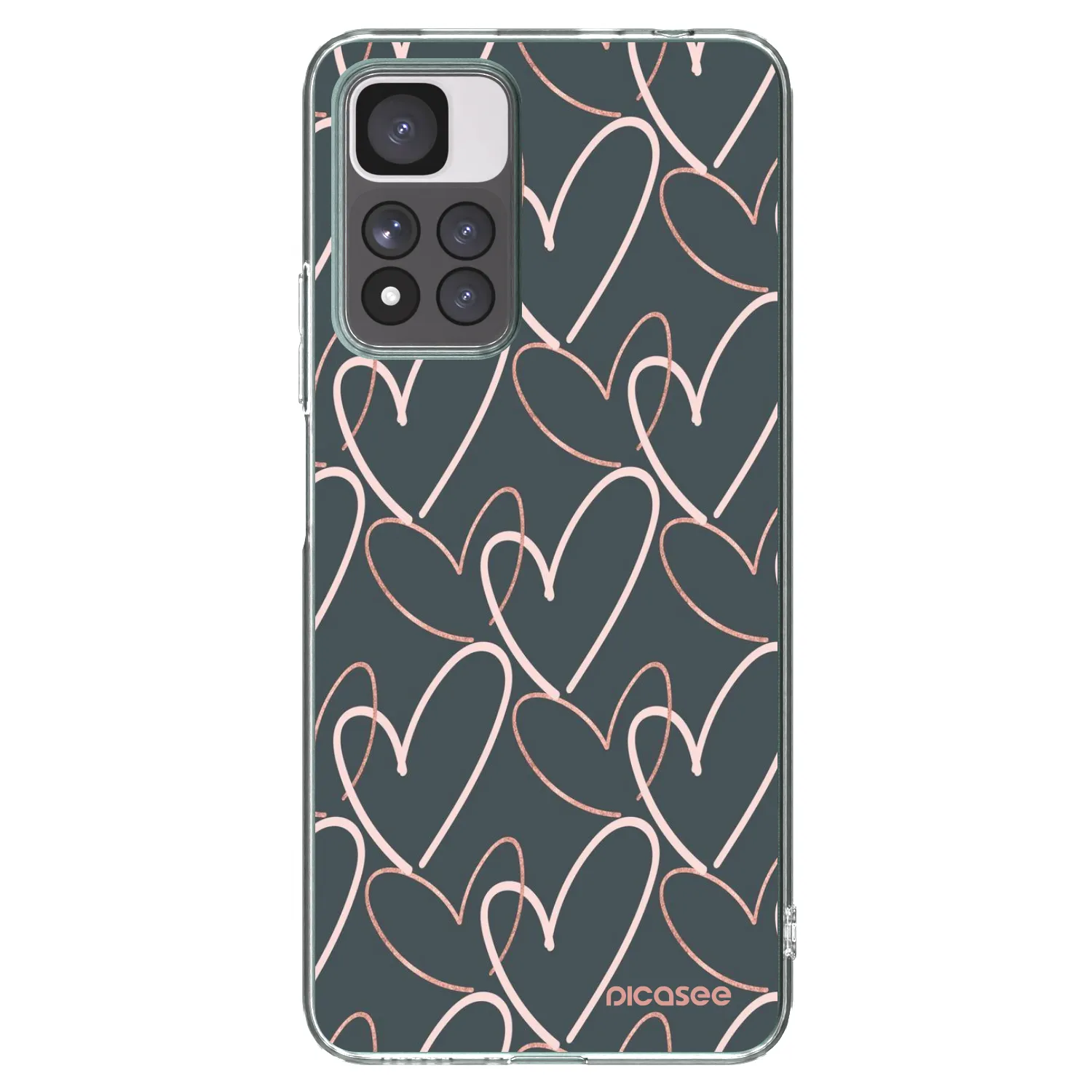 Picasee silikonowe przeźroczyste etui na Xiaomi Redmi Note 11 Pro+ 5G - Lots of love