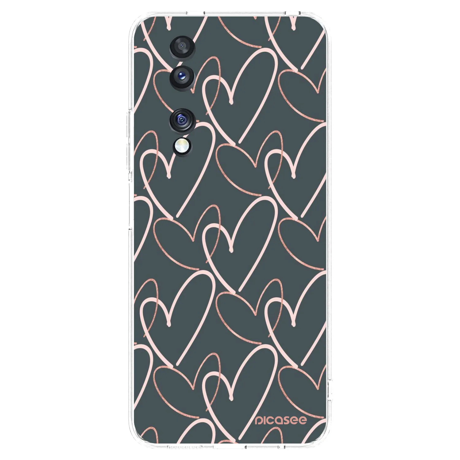 Picasee silikonowe przeźroczyste etui na Honor 70 - Lots of love