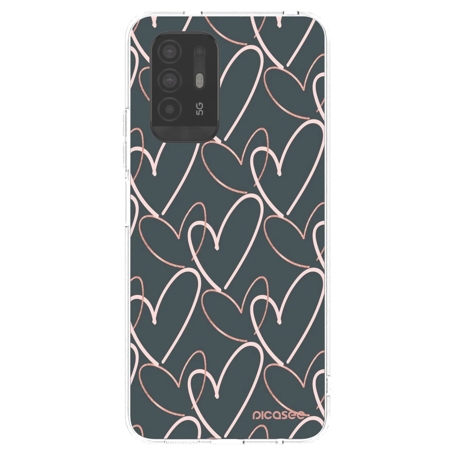 Picasee silikonowe przeźroczyste etui na OPPO A94 5G - Lots of love