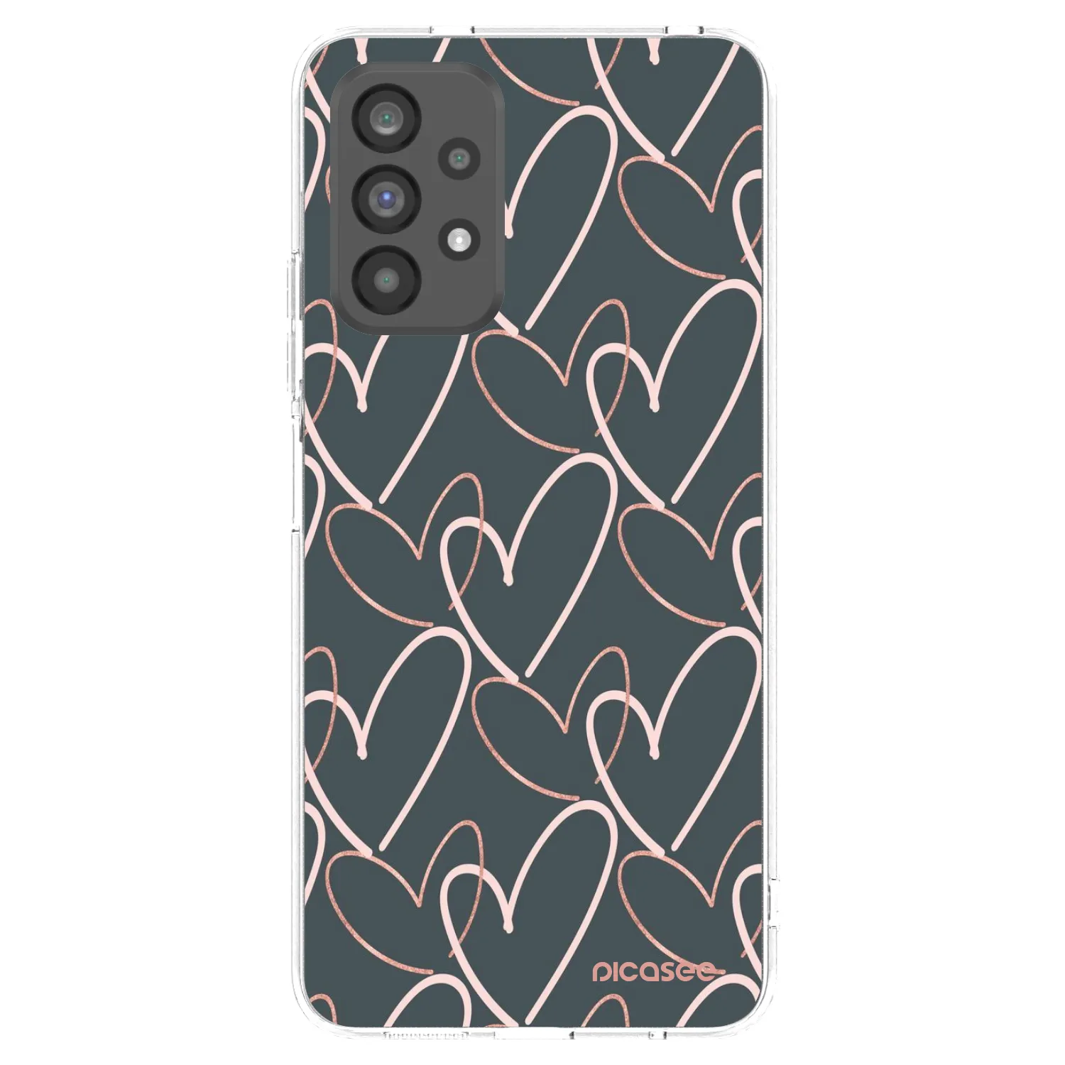 Picasee silikonowe przeźroczyste etui na Samsung Galaxy A73 5G - Lots of love