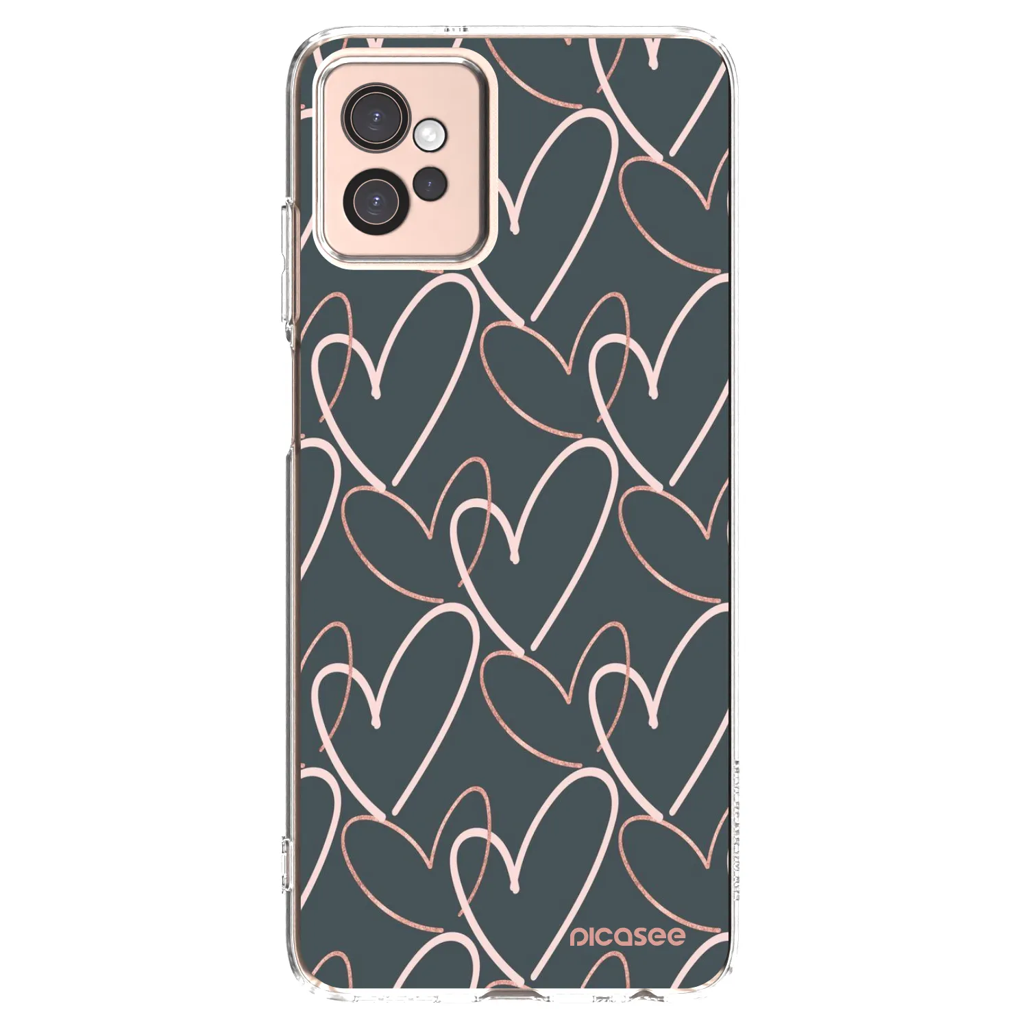 Picasee silikonowe przeźroczyste etui na Motorola Moto G32 - Lots of love