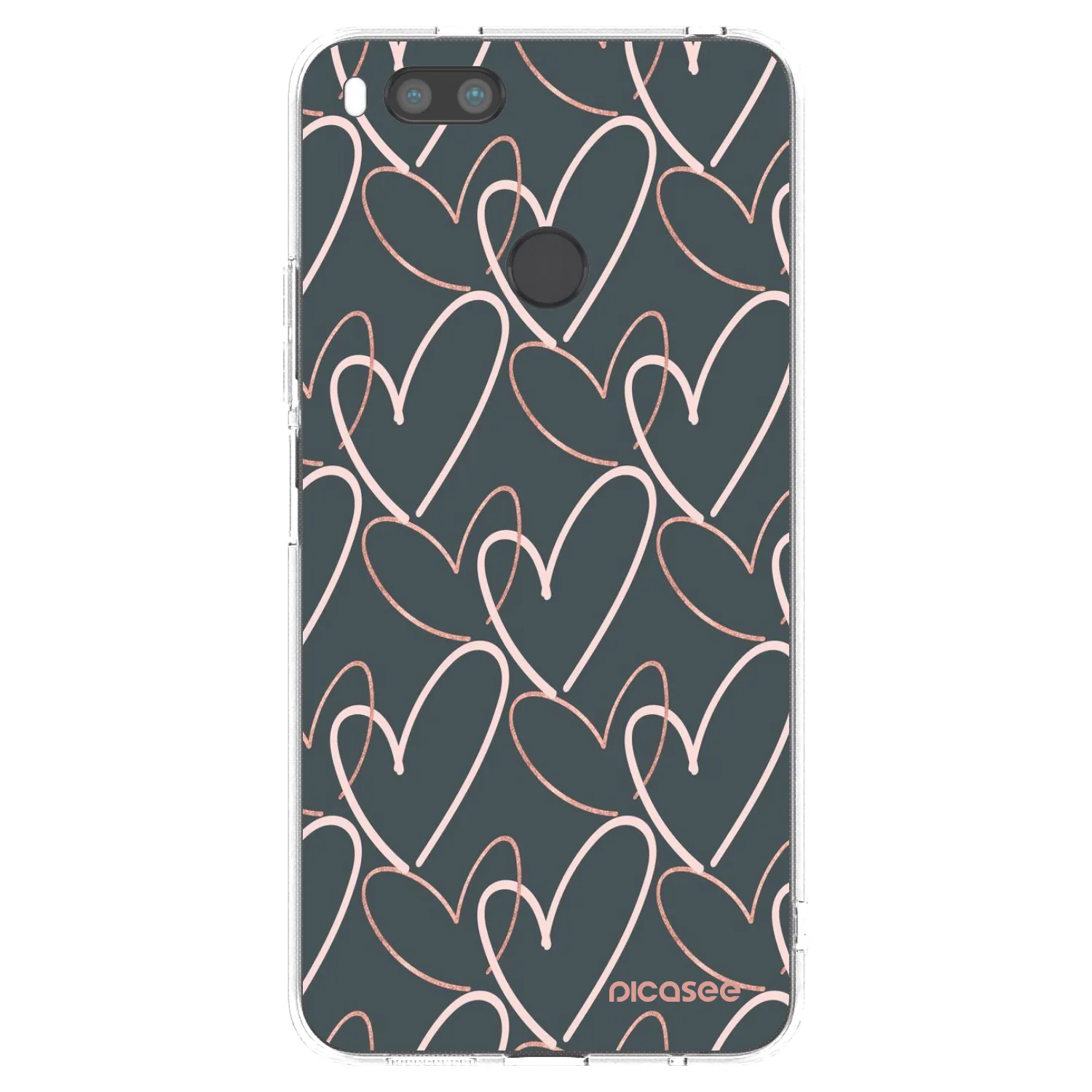 Picasee silikonowe przeźroczyste etui na Xiaomi Redmi A1 - Lots of love