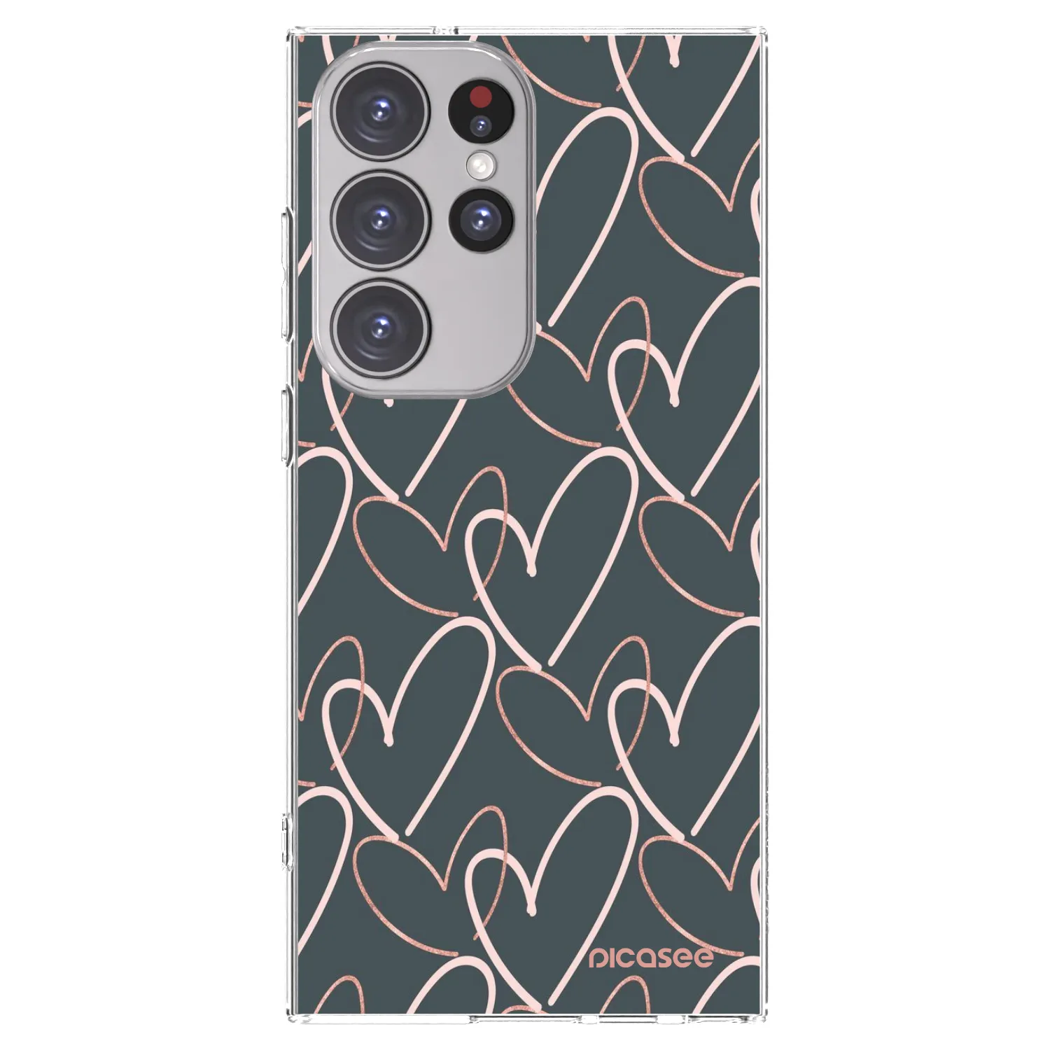 Picasee silikonowe przeźroczyste etui na Samsung Galaxy S23 Ultra 5G - Lots of love