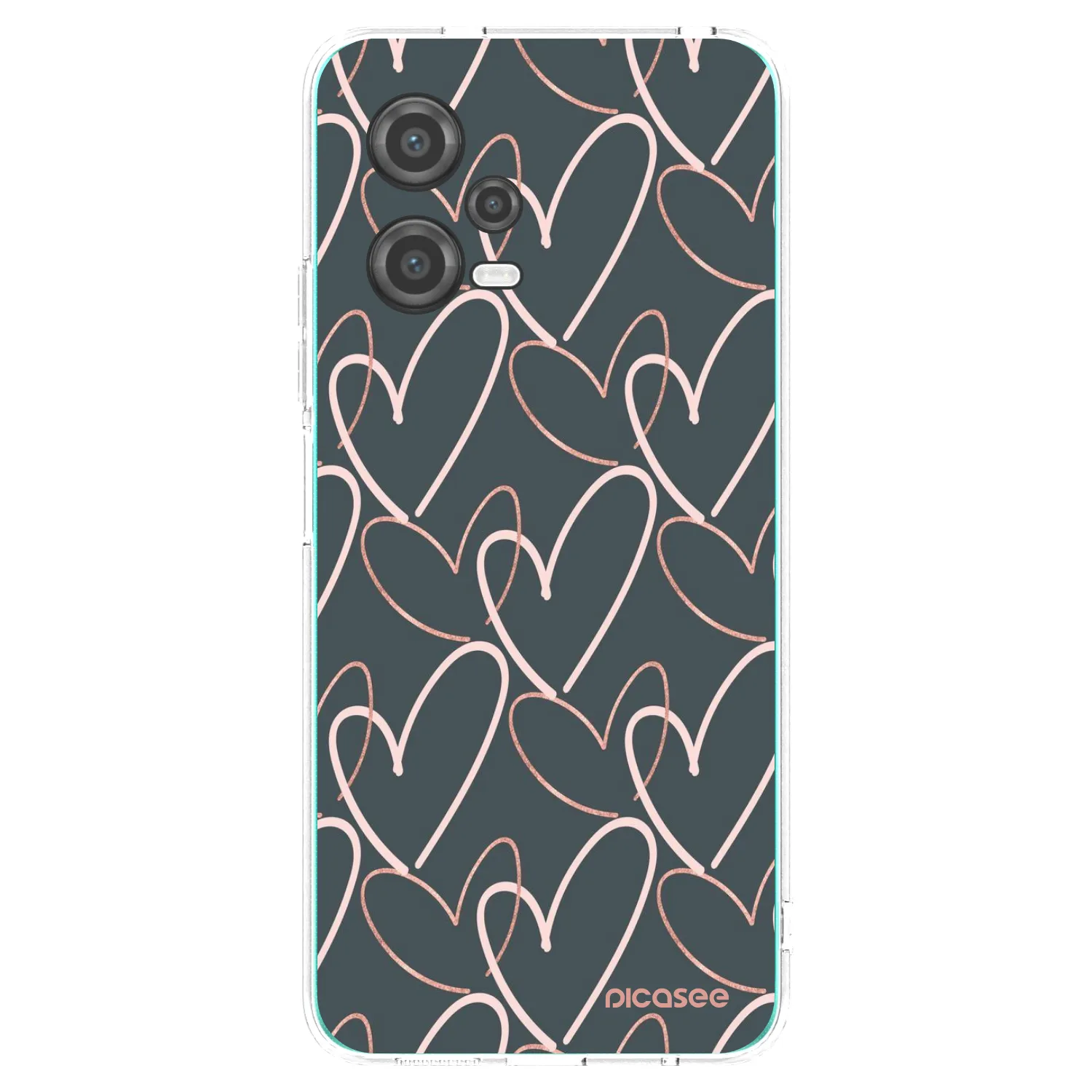Picasee silikonowe przeźroczyste etui na Xiaomi Poco X5 - Lots of love