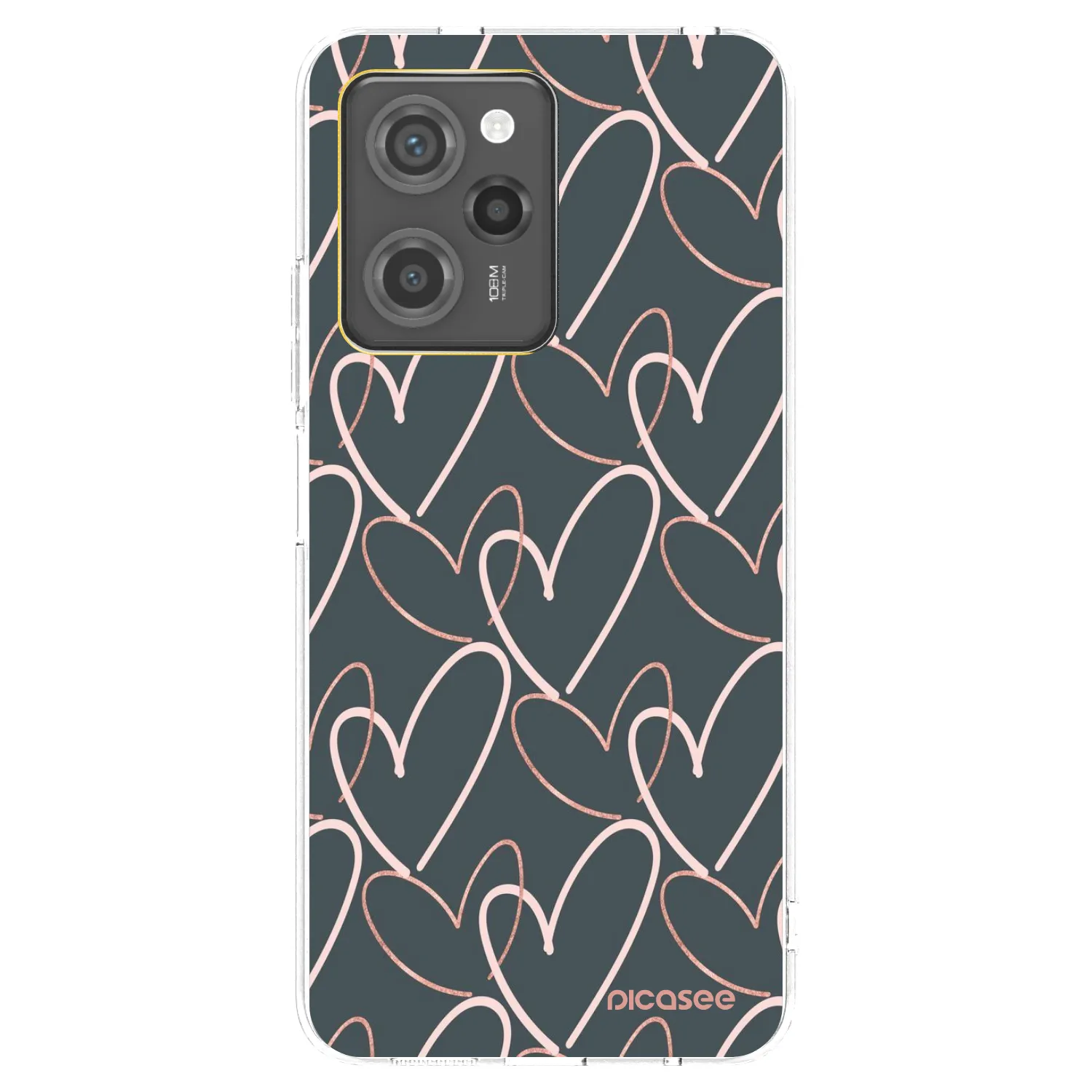 Picasee silikonowe przeźroczyste etui na Xiaomi Poco X5 Pro - Lots of love