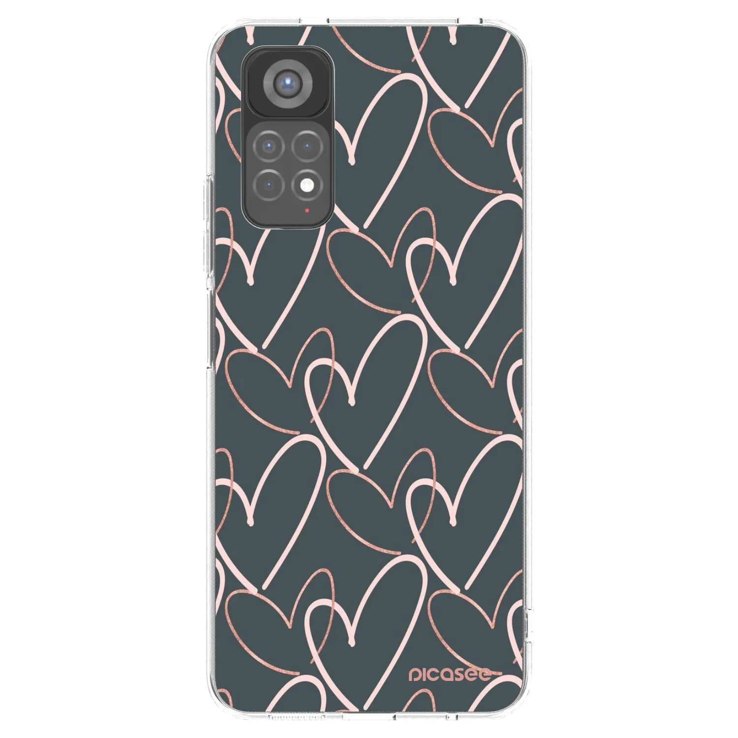 Picasee silikonowe przeźroczyste etui na Xiaomi Redmi Note 11S 5G - Lots of love