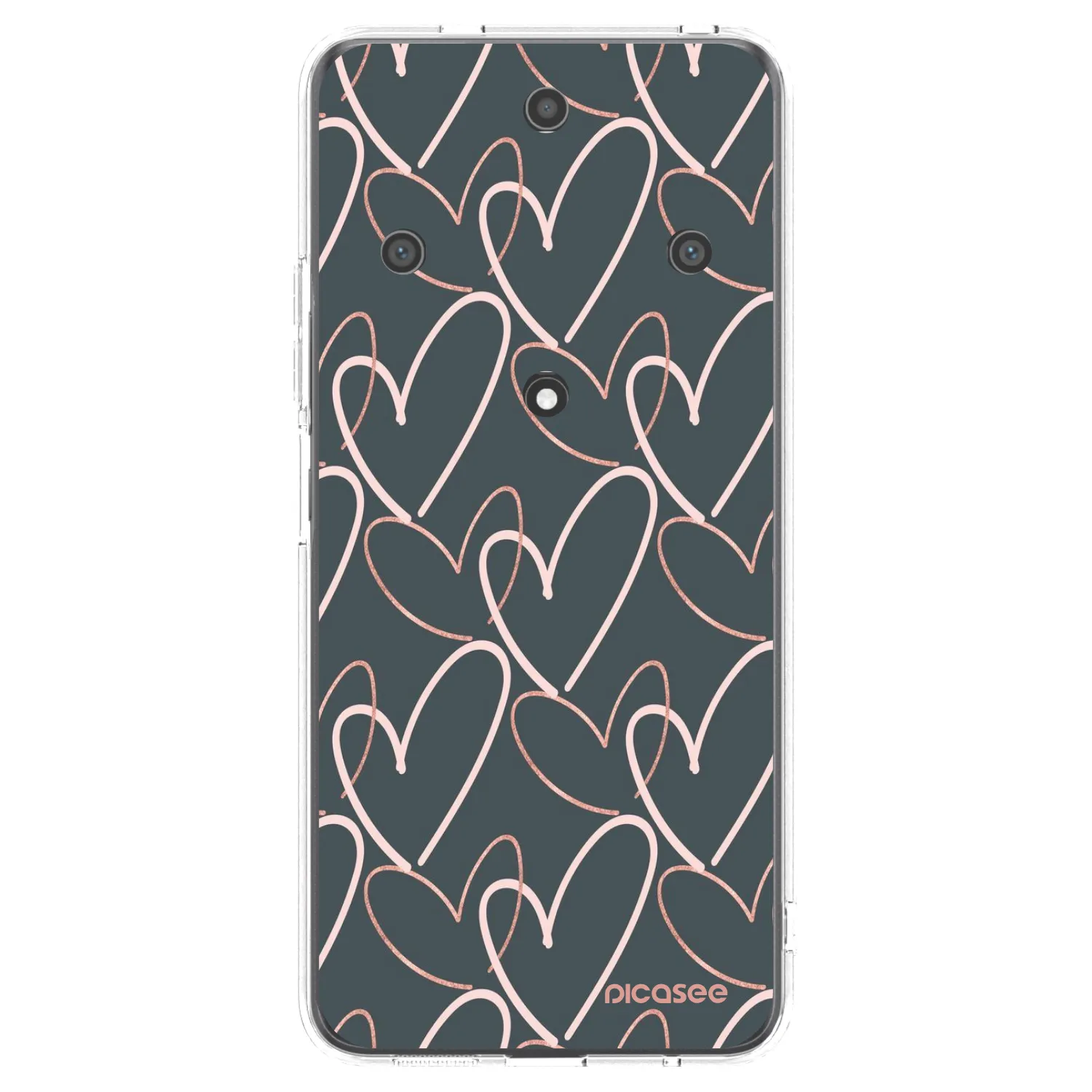 Picasee silikonowe przeźroczyste etui na Honor Magic5 Lite 5G - Lots of love
