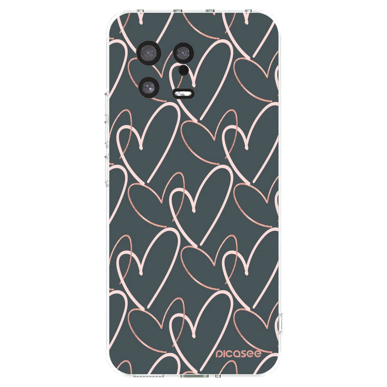 Picasee silikonowe przeźroczyste etui na Xiaomi 13 - Lots of love