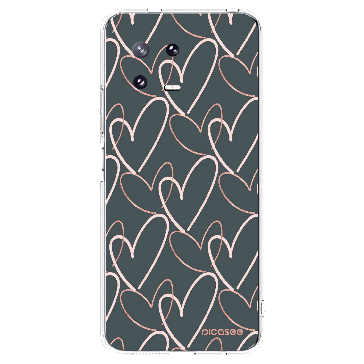Picasee silikonowe przeźroczyste etui na Xiaomi 13 Pro - Lots of love