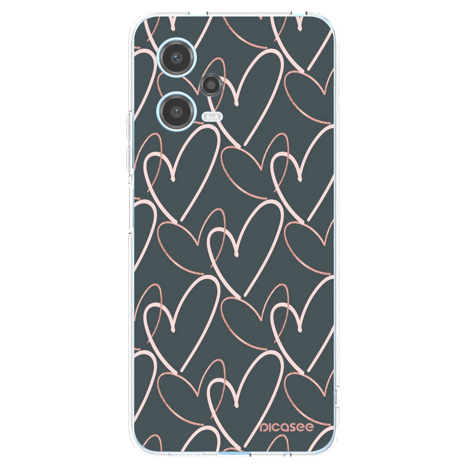 Picasee silikonowe przeźroczyste etui na Xiaomi Redmi Note 12 5G - Lots of love