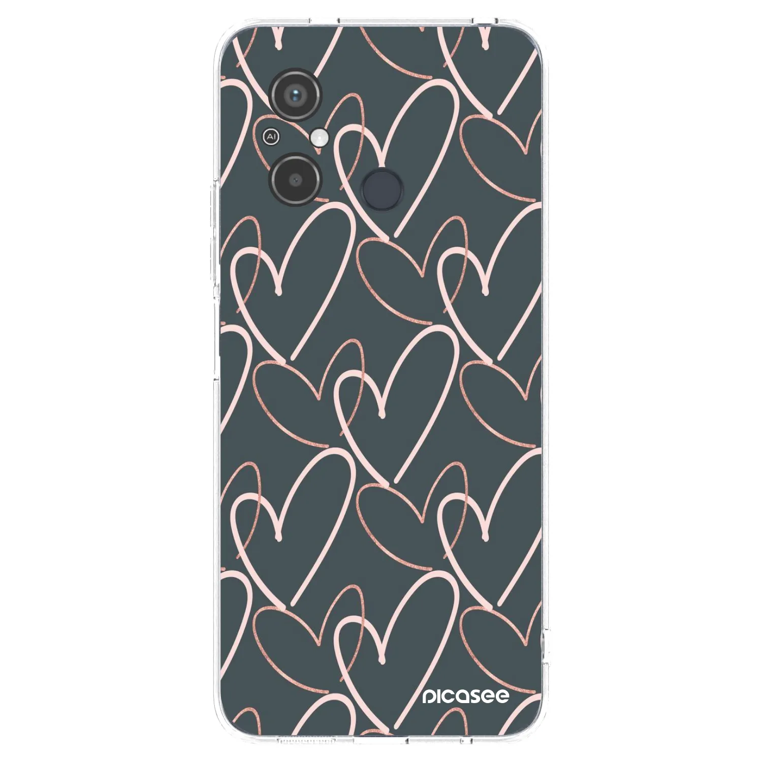Picasee silikonowe przeźroczyste etui na Xiaomi Redmi 12C - Lots of love