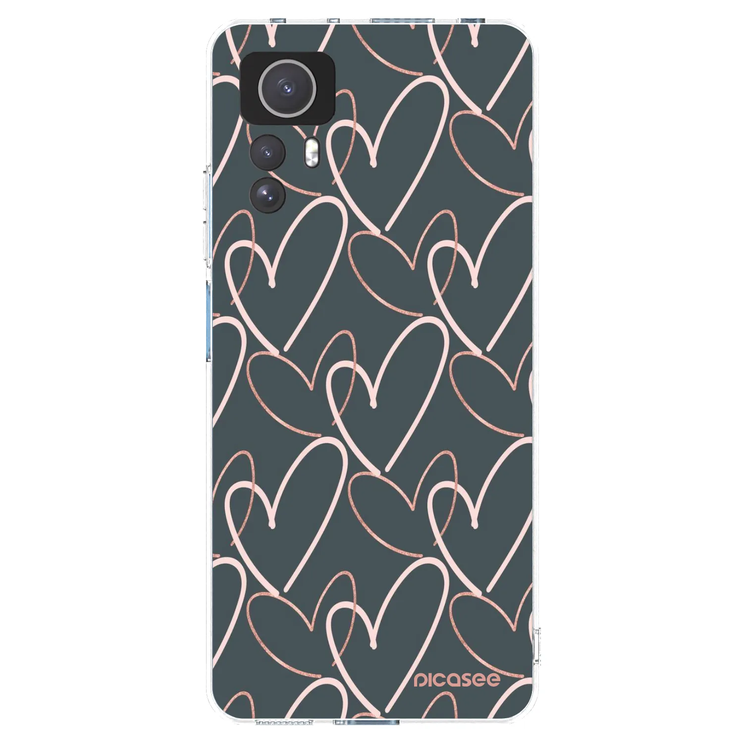 Picasee silikonowe przeźroczyste etui na Xiaomi Redmi Note 12S - Lots of love