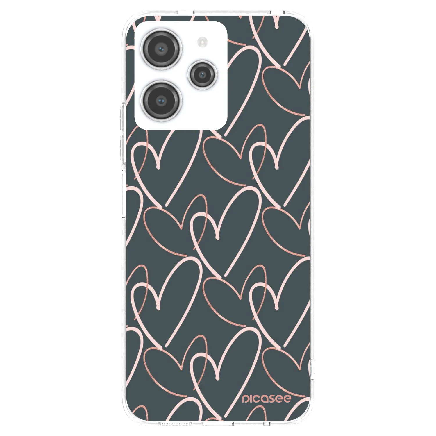 Picasee silikonowe przeźroczyste etui na Xiaomi Redmi 12 4G - Lots of love