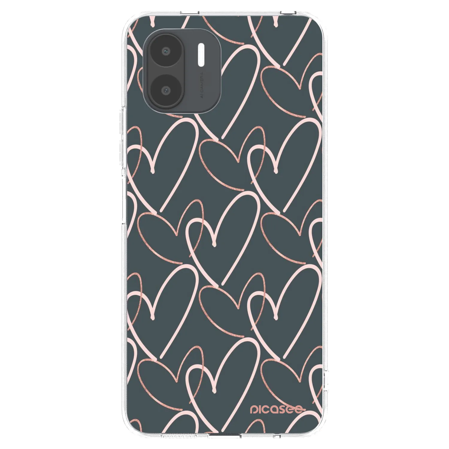 Picasee silikonowe przeźroczyste etui na Xiaomi Redmi A2 - Lots of love