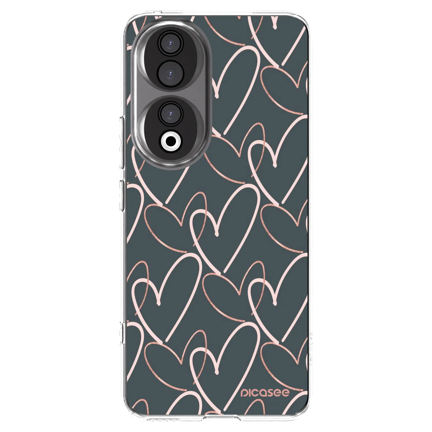 Picasee silikonowe przeźroczyste etui na Honor 90 5G - Lots of love