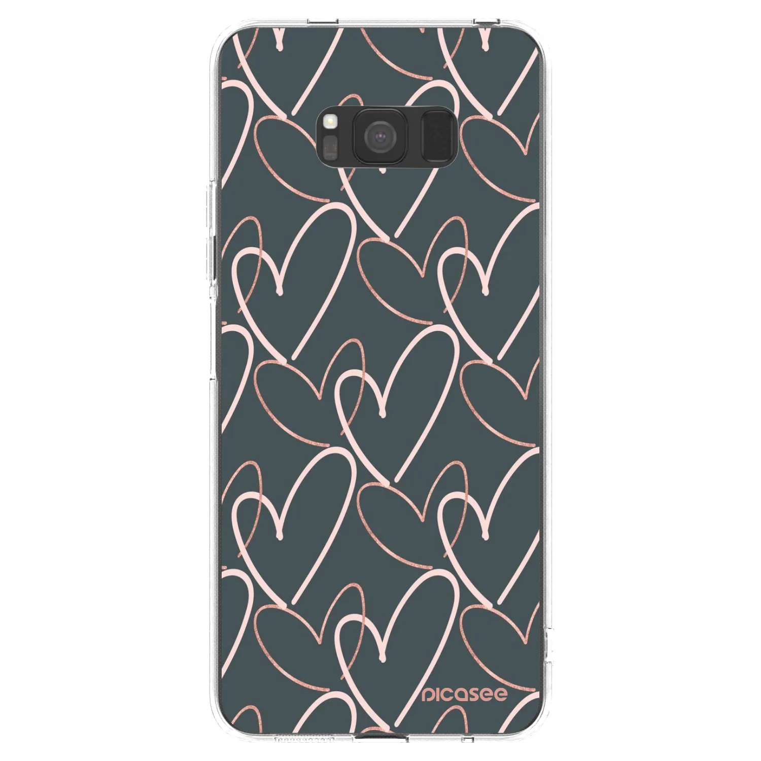 Picasee silikonowe przeźroczyste etui na Samsung Galaxy S8 G950F - Lots of love