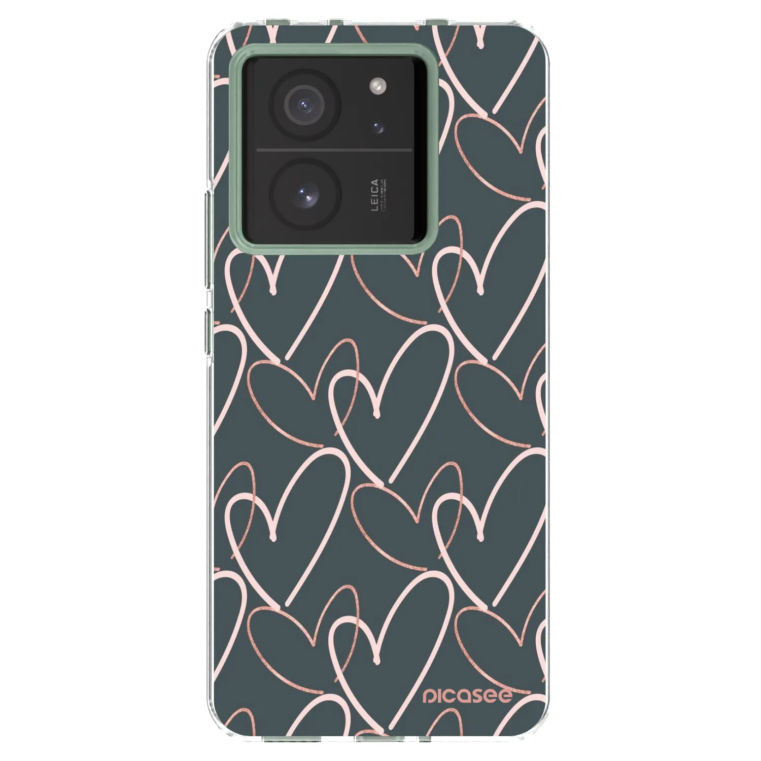 Picasee silikonowe przeźroczyste etui na Xiaomi 13T - Lots of love