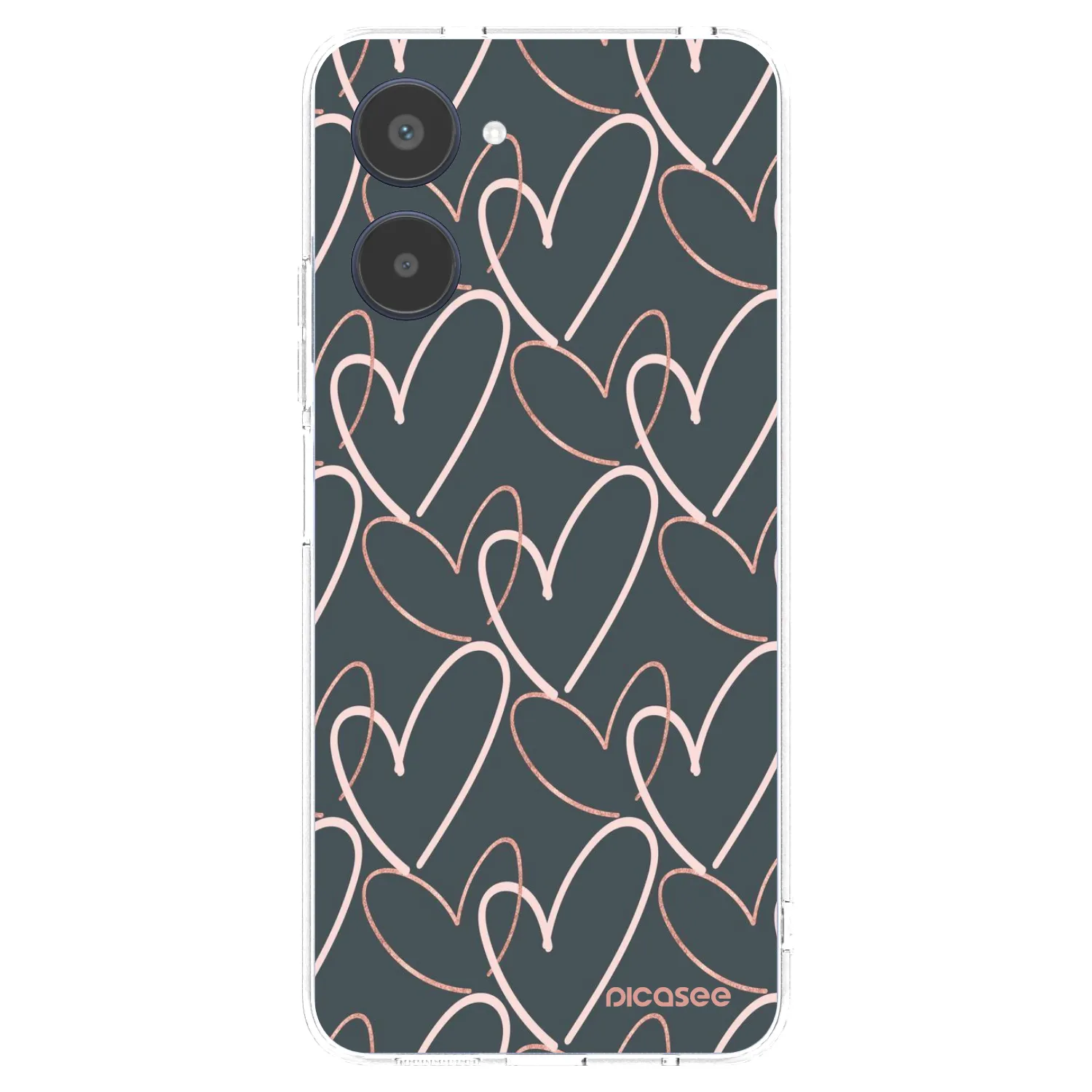 Picasee silikonowe przeźroczyste etui na Realme 10 4G - Lots of love