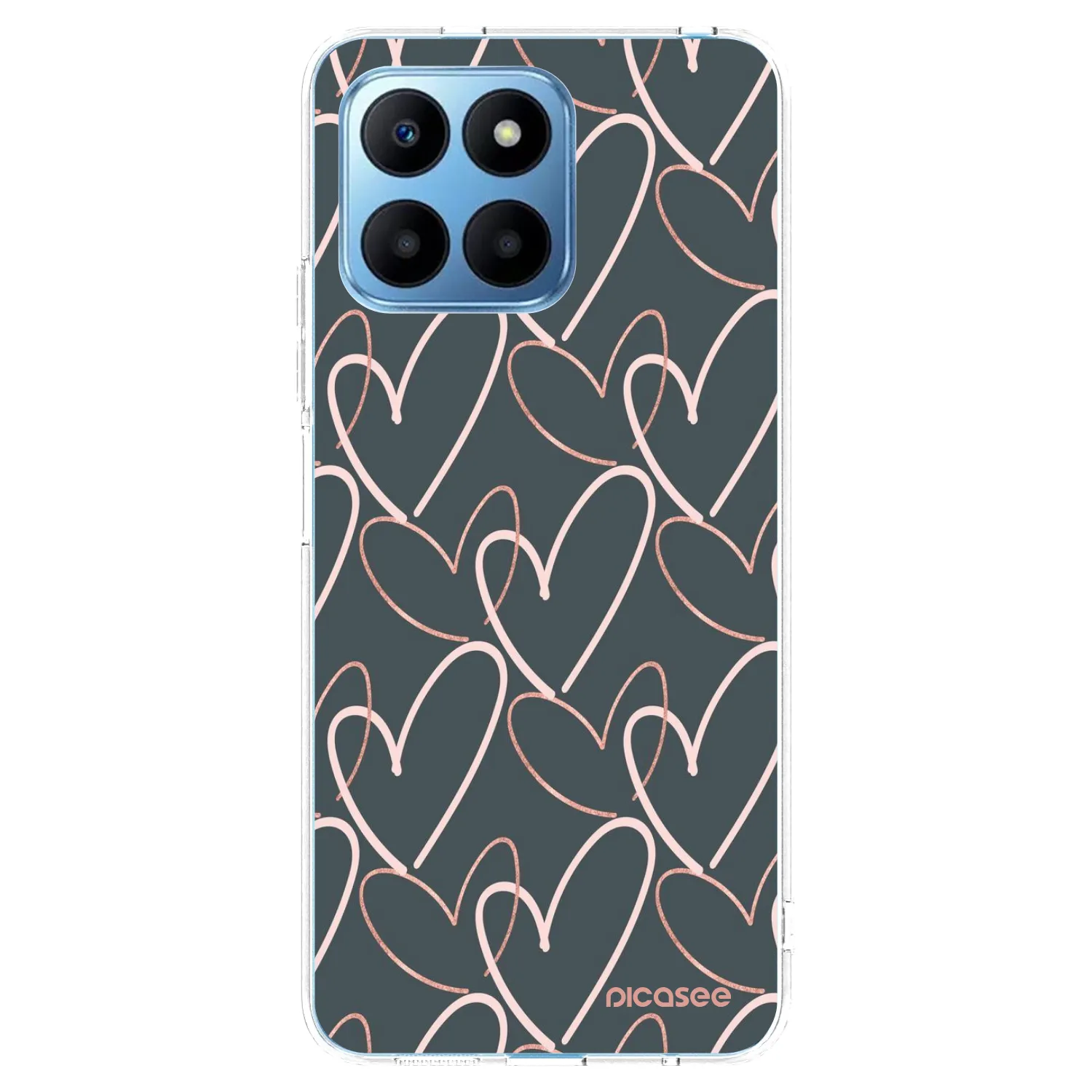 Picasee silikonowe przeźroczyste etui na Honor 70 Lite - Lots of love