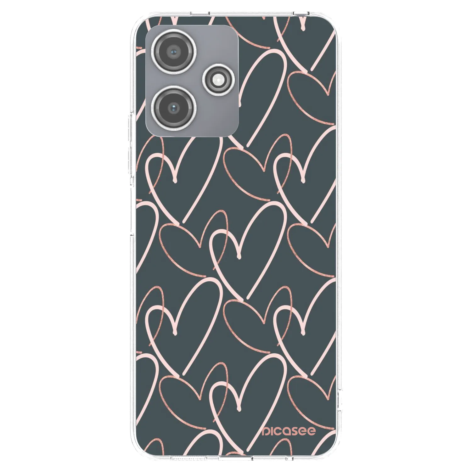Picasee silikonowe przeźroczyste etui na Xiaomi Redmi 12 5G - Lots of love