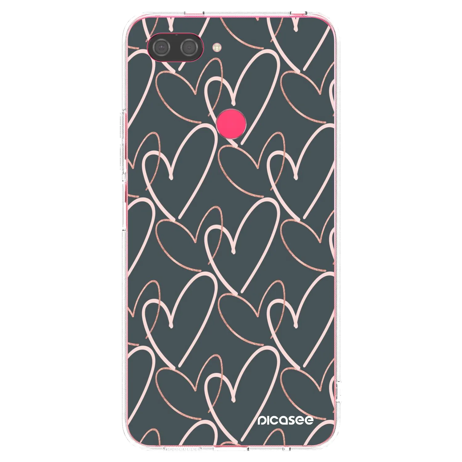 Picasee silikonowe przeźroczyste etui na Xiaomi Mi 8 Lite - Lots of love